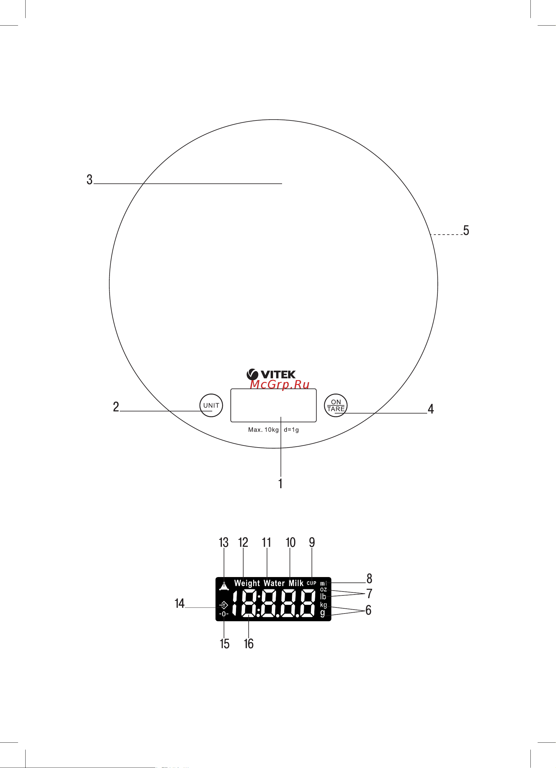 Vitek VT-8019 Руководство по эксплуатации онлайн [2/8] 304319