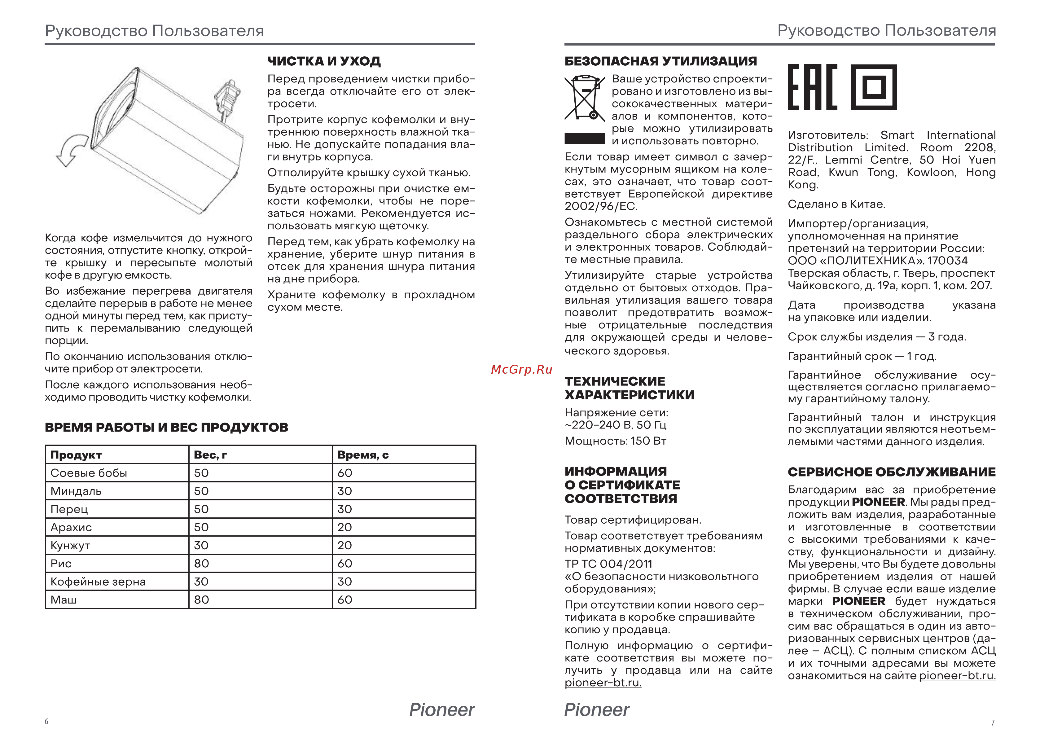 Pioneer CG215 [4/5] Енй