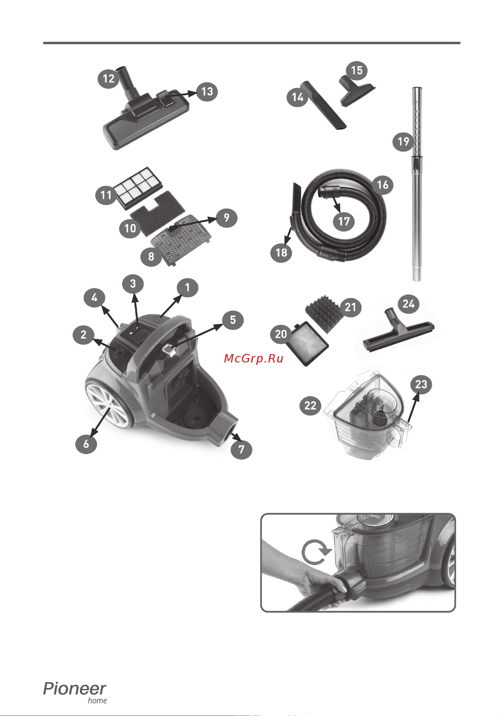 Pioneer VC345C [7/14] Руководство пользователя