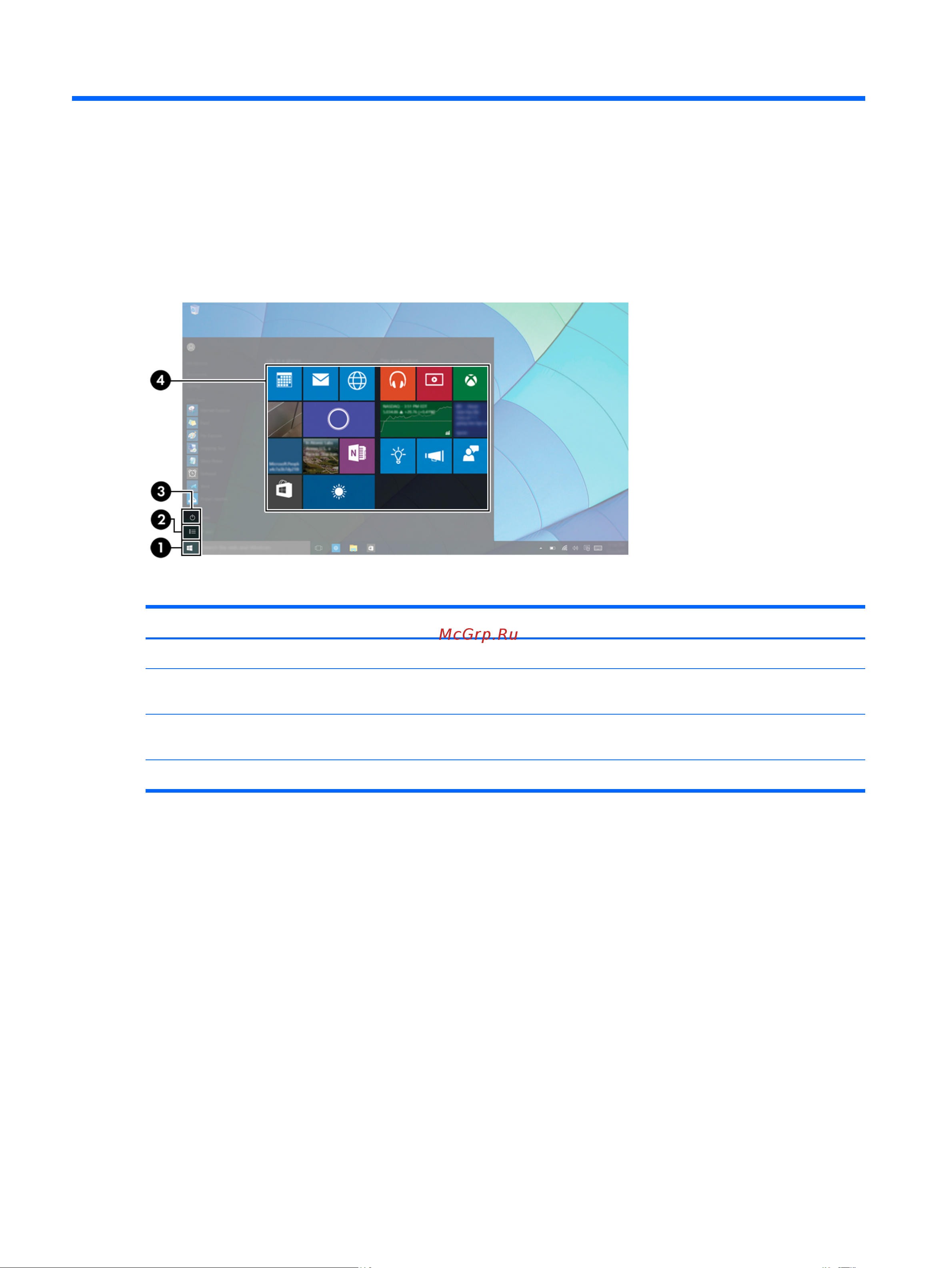 HP Pavilion 14-bf006ur 2CV33EA [6/93] Глава 2 навигация по меню пуск