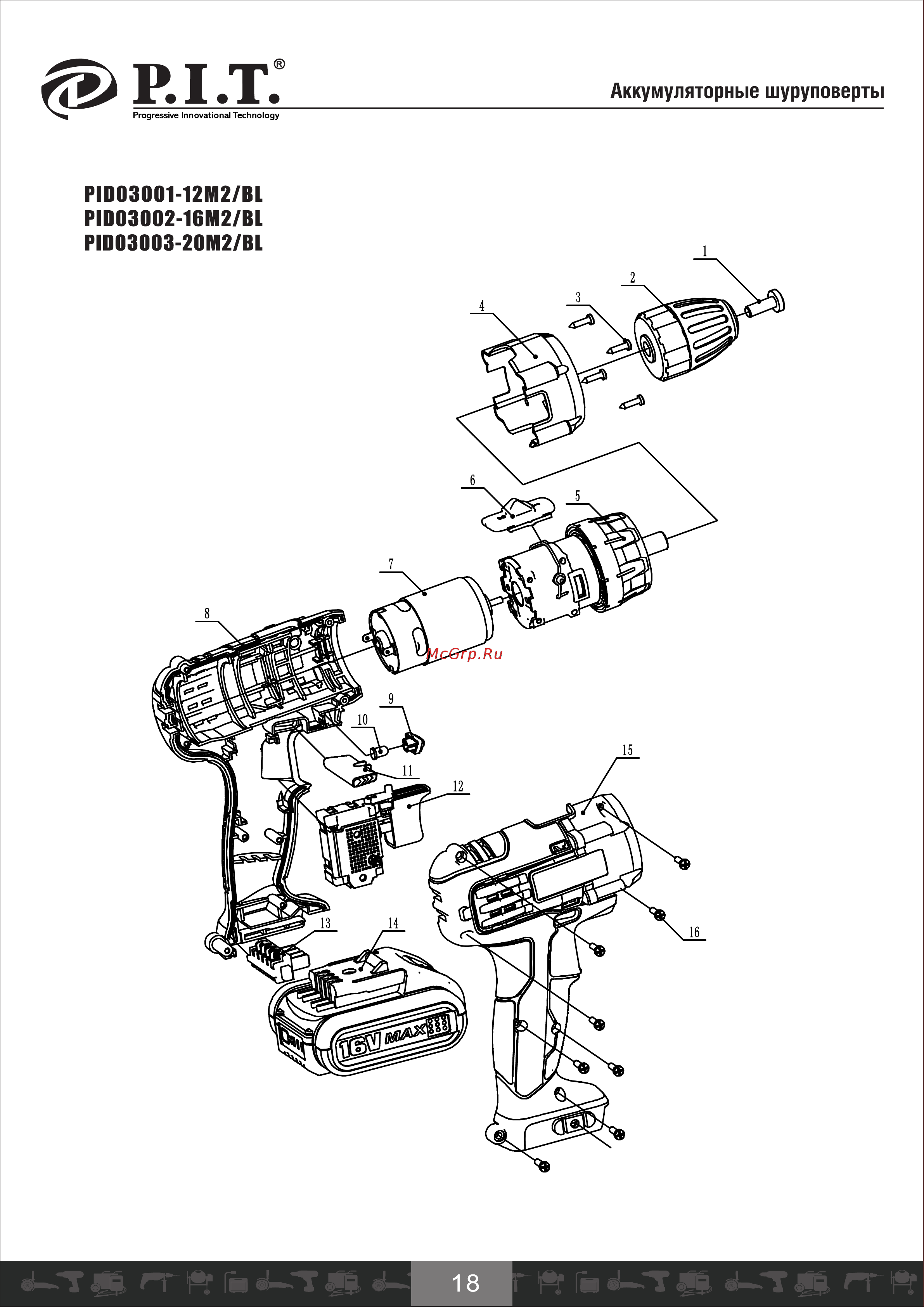 P.I.T. PID03002-16M2/BL [19/21] Страница 19