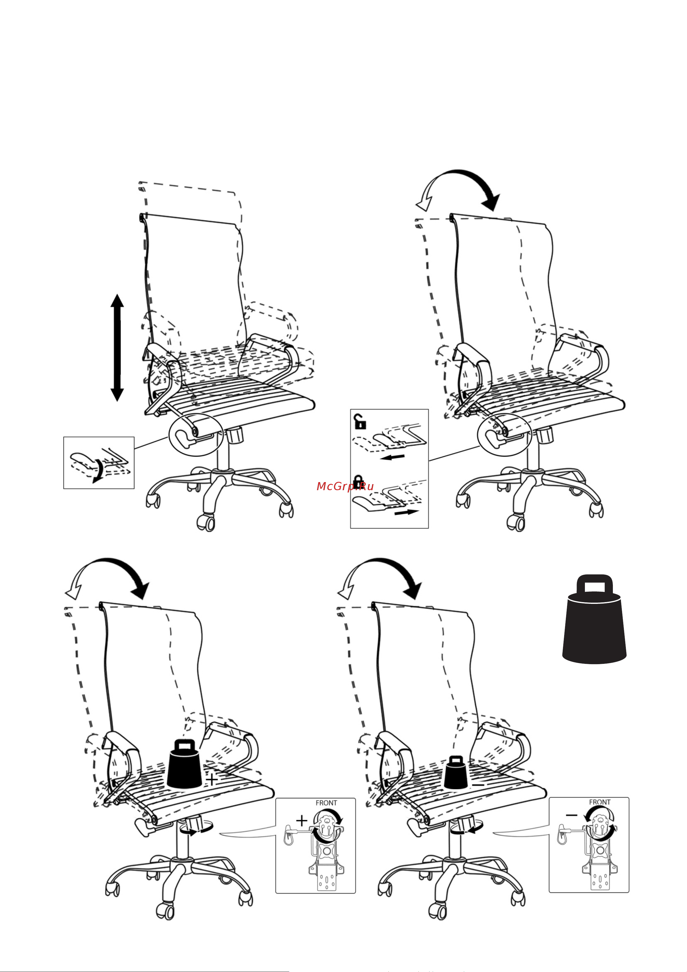 CHAIRMAN 701 Black [2/4] Chairman 701