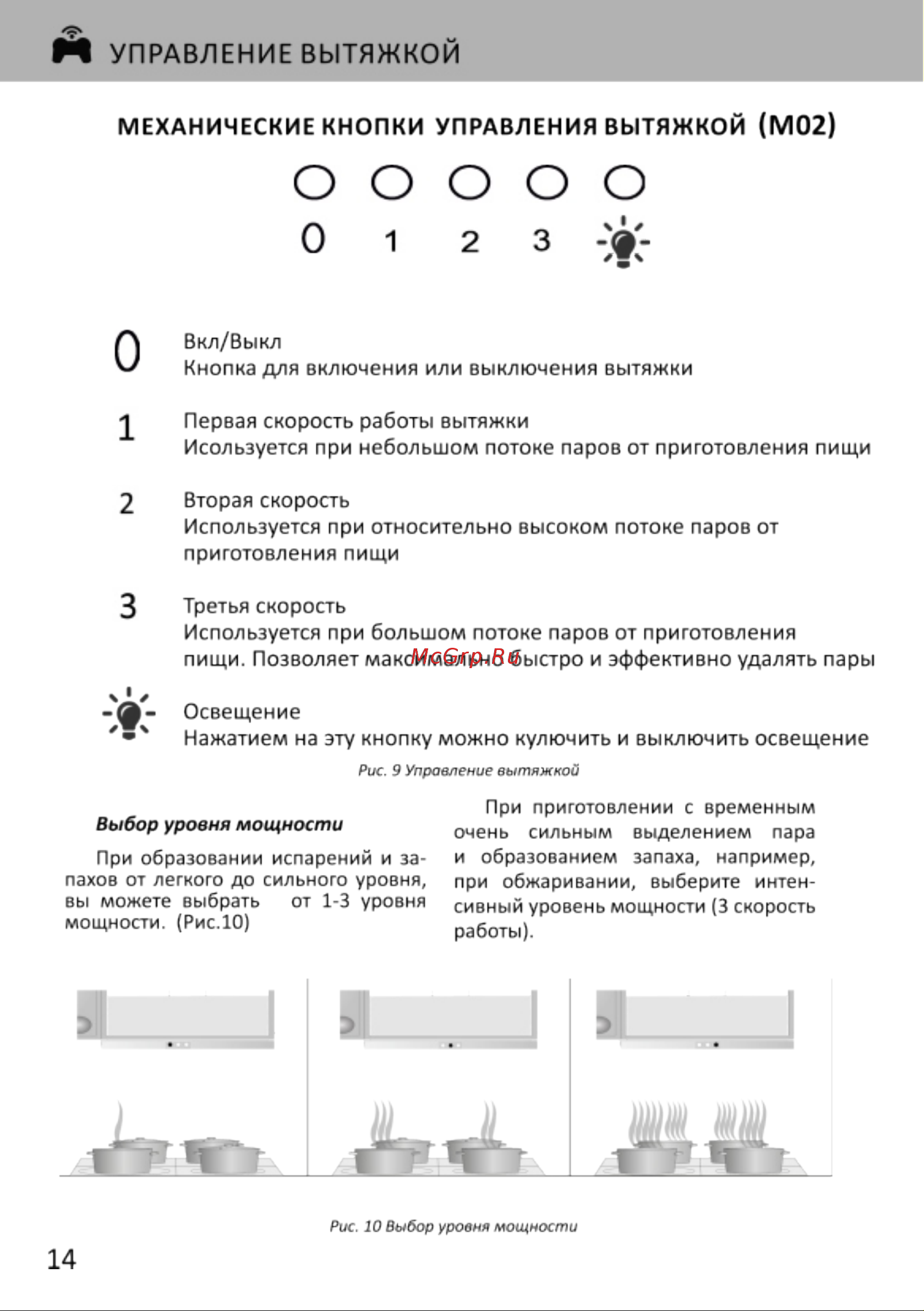 EXITEQ EX-1176 White [16/22] Н управление вытяжкой