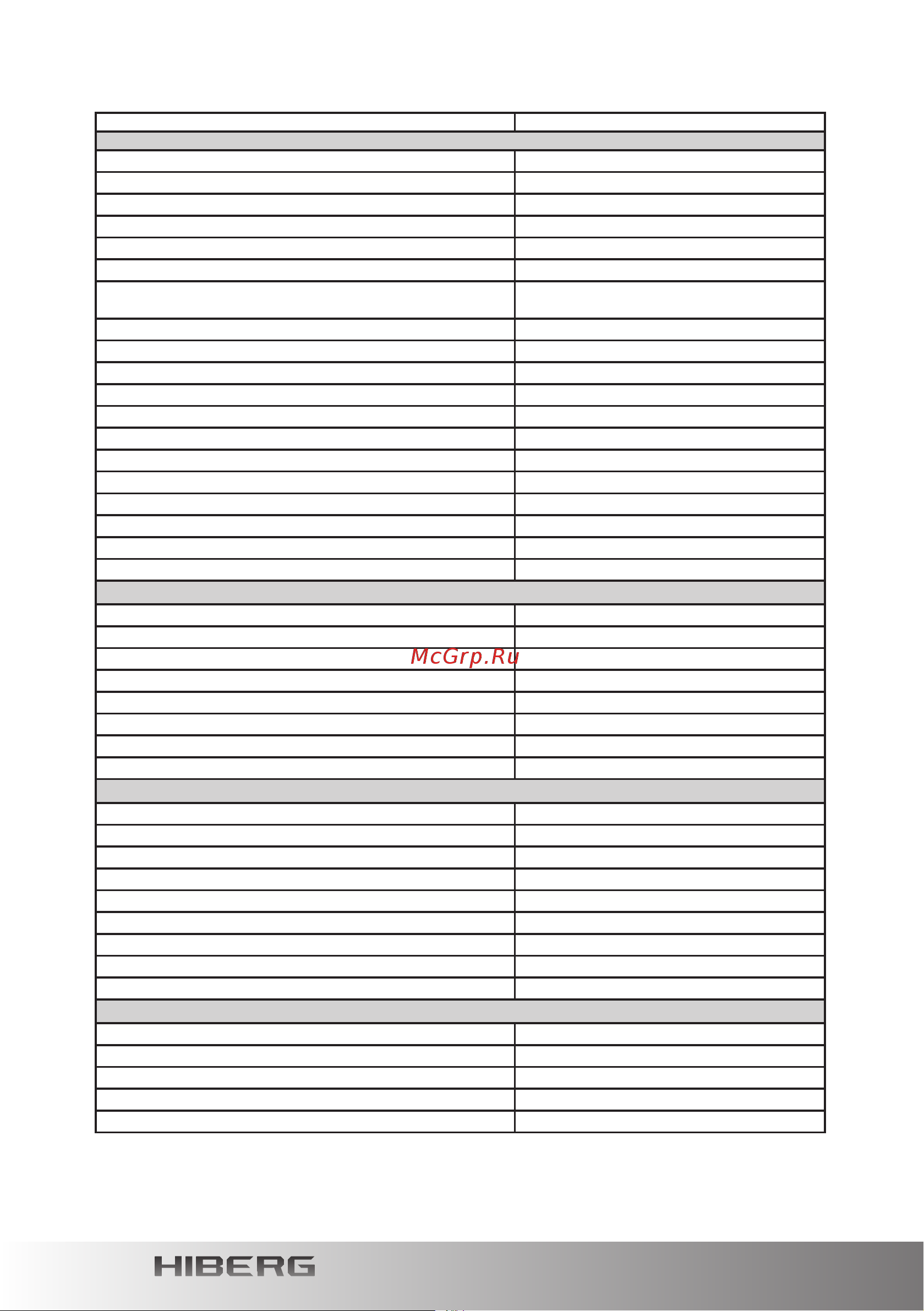 Hiberg RFCI-465 NFW Inverter [6/32] Технические характеристики