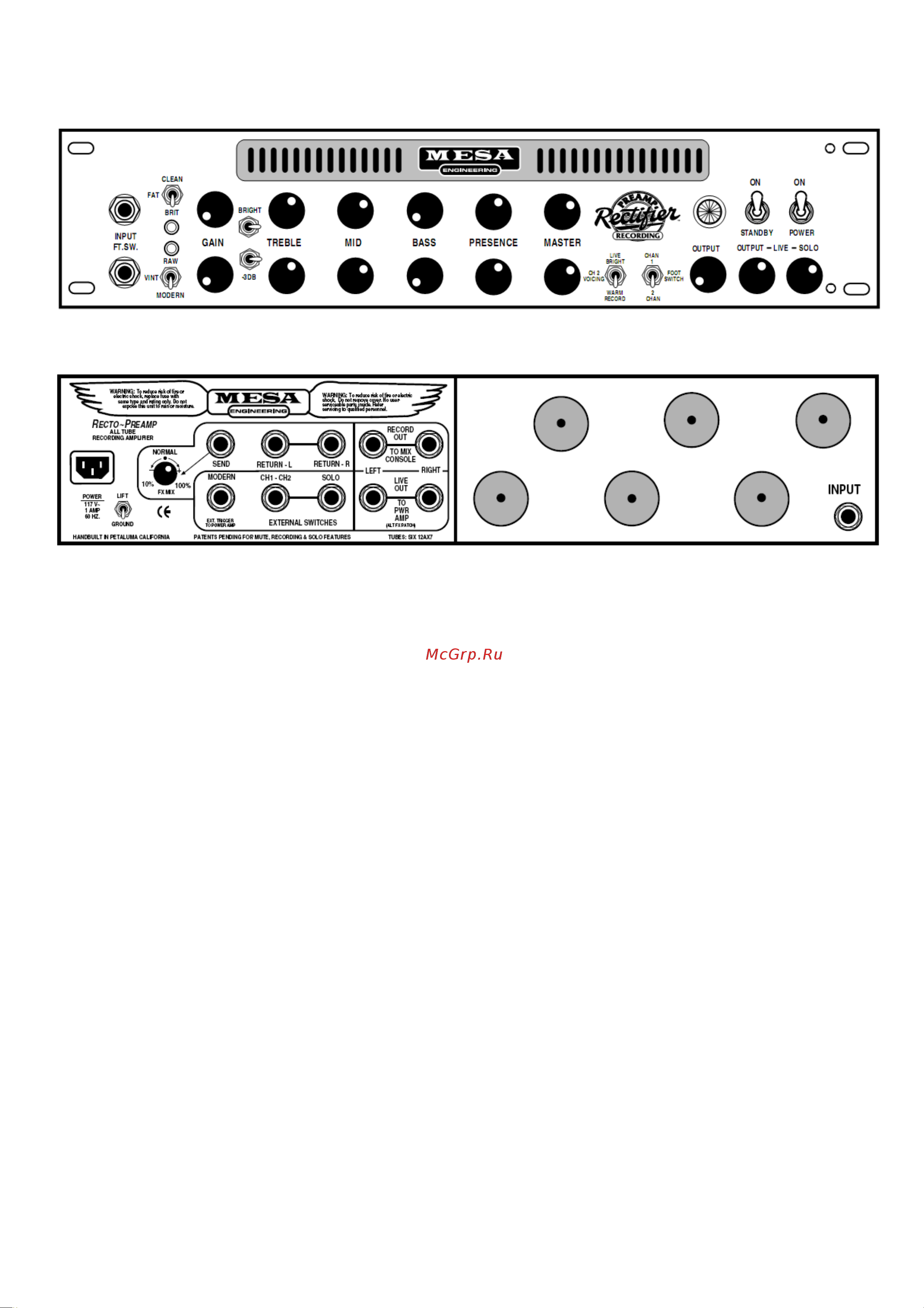 Mesa Boogie Rectifier Recording Preamp [7/44] Полезные советы