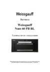 Weissgauff Naos 60 PB BL Инструкция по эксплуатации