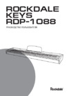 Rockdale KEYS RDP-1088 BLACK Инструкция по эксплуатации