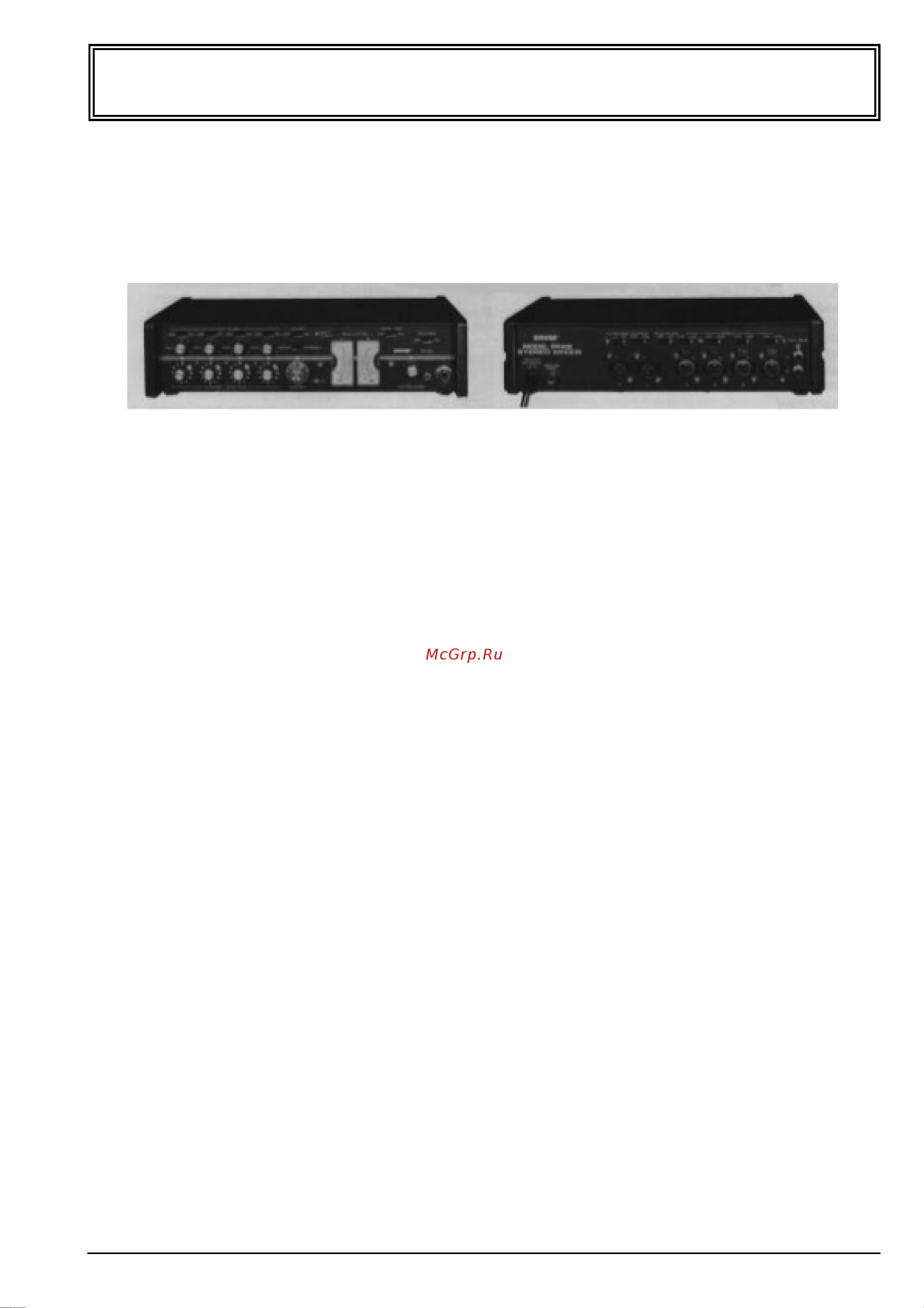 Shure FP42 Инструкция по эксплуатации онлайн