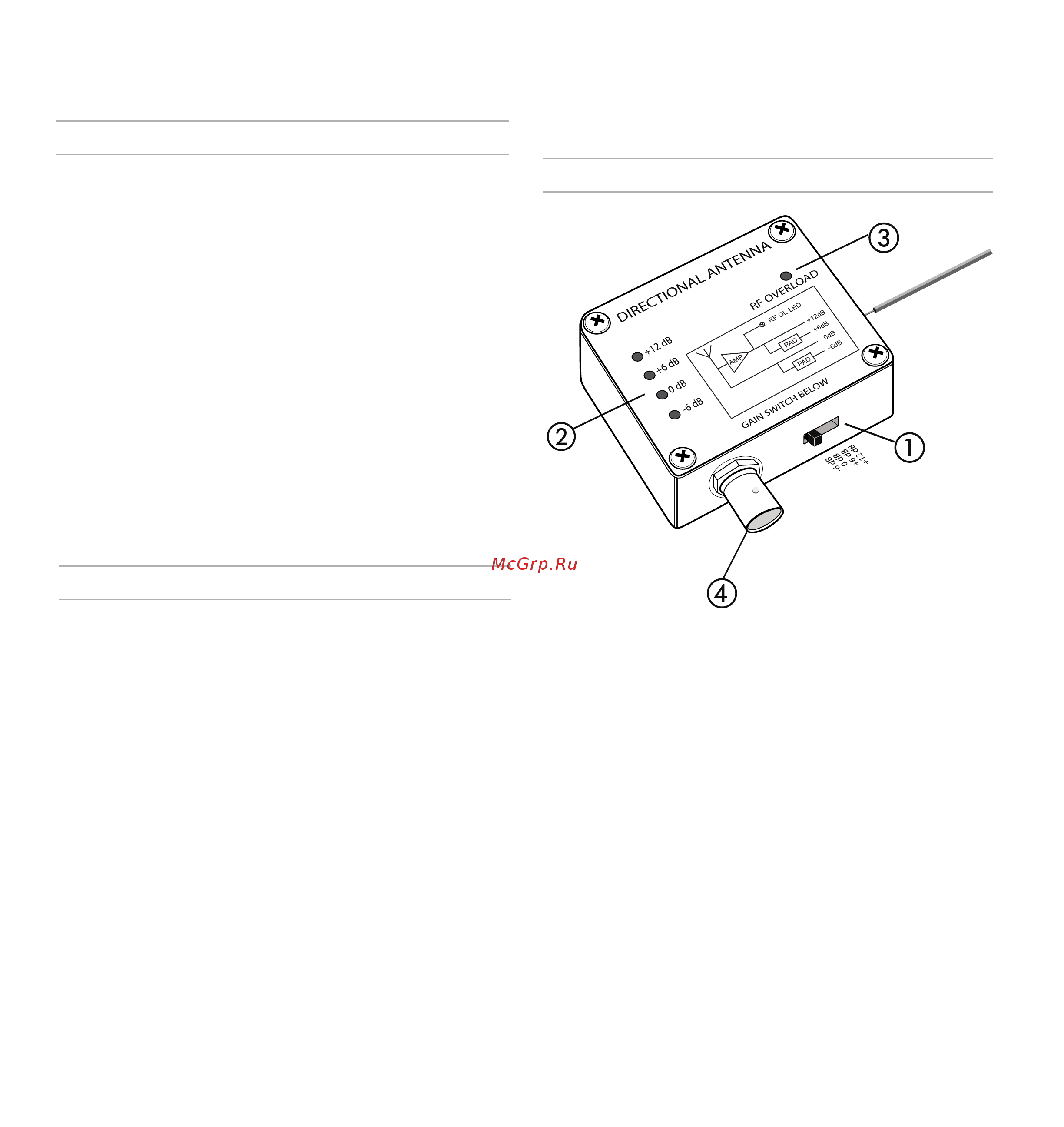 Shure UA874 [21/44] Actieve richtantenne