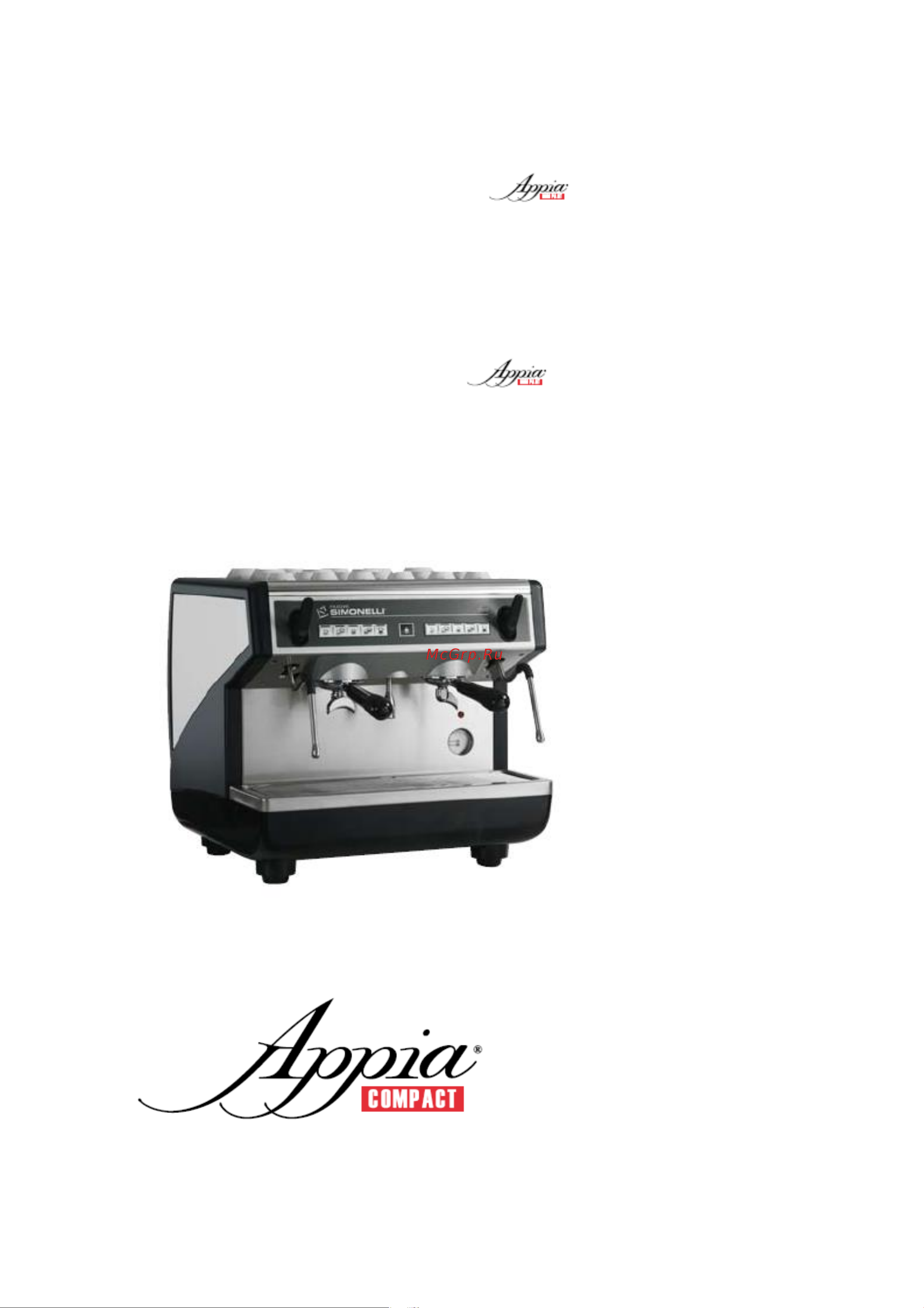 Nuova Simonelli Appia compact Руководство пользователя онлайн [3/38] 657167