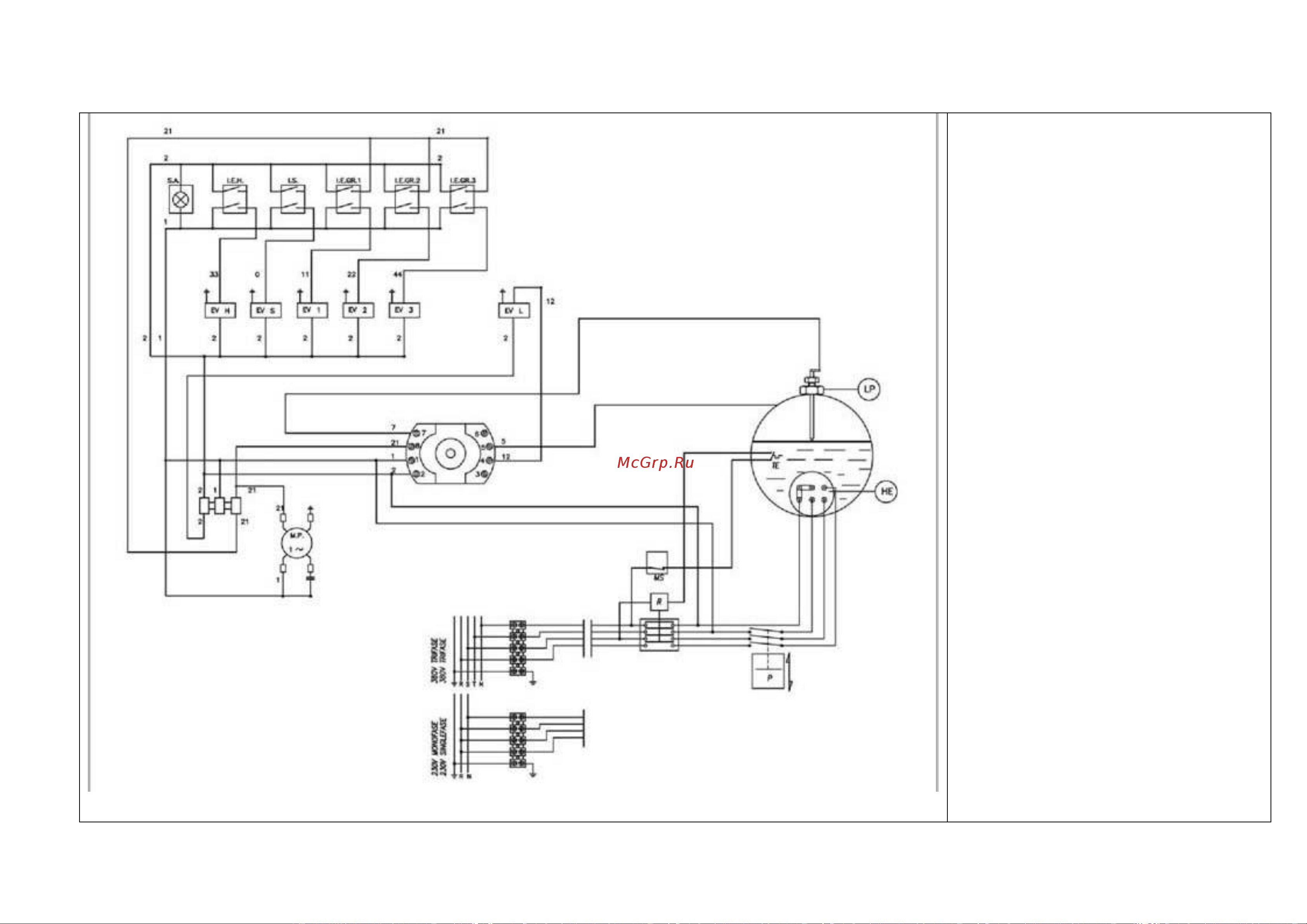 Nuova Simonelli Appia S 3 Gr [24/27] Электрическая схема апиия esse 2 3 группы