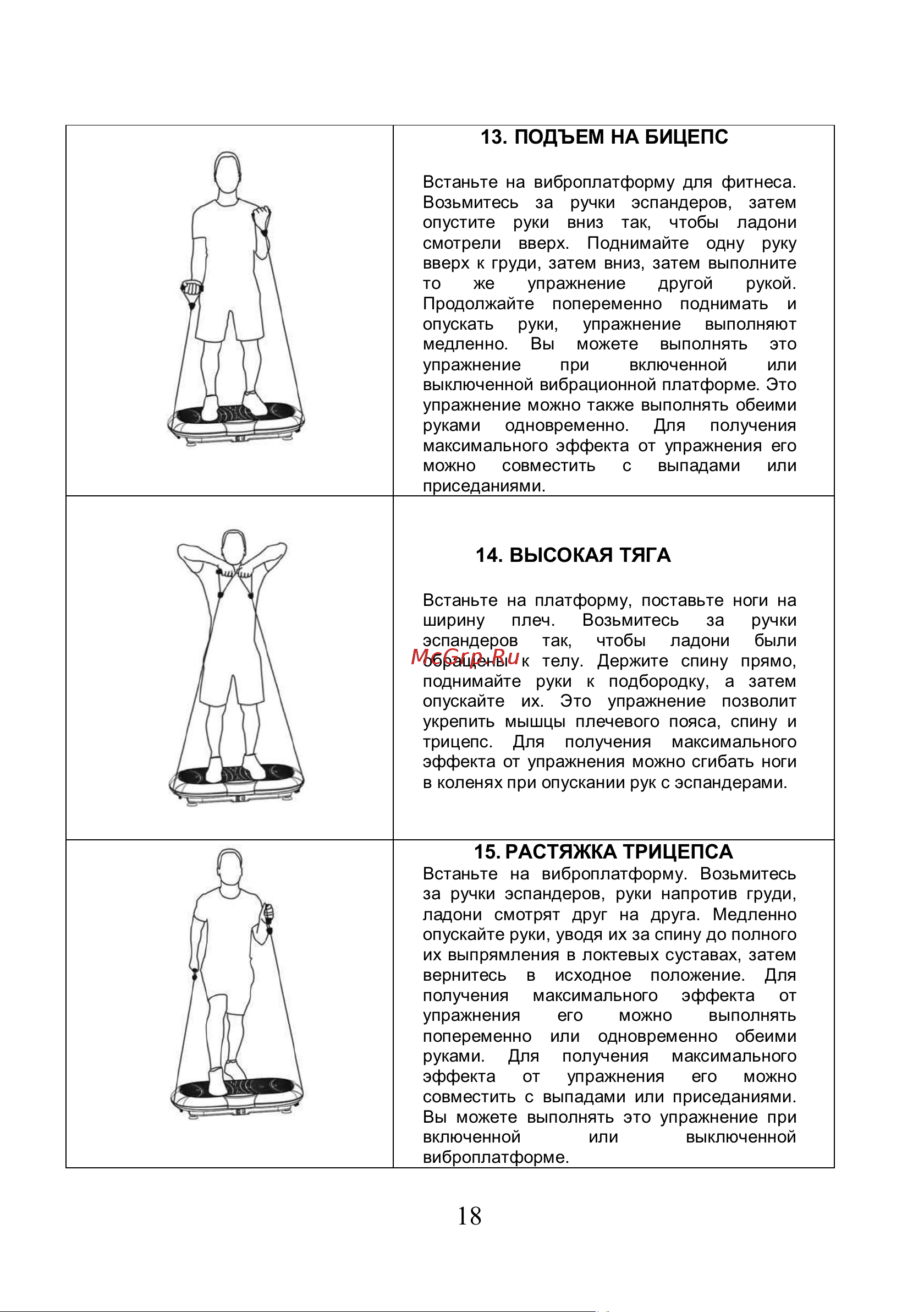 Planta VP-02 Vibra Slim [18/21] Подъем на бицепс