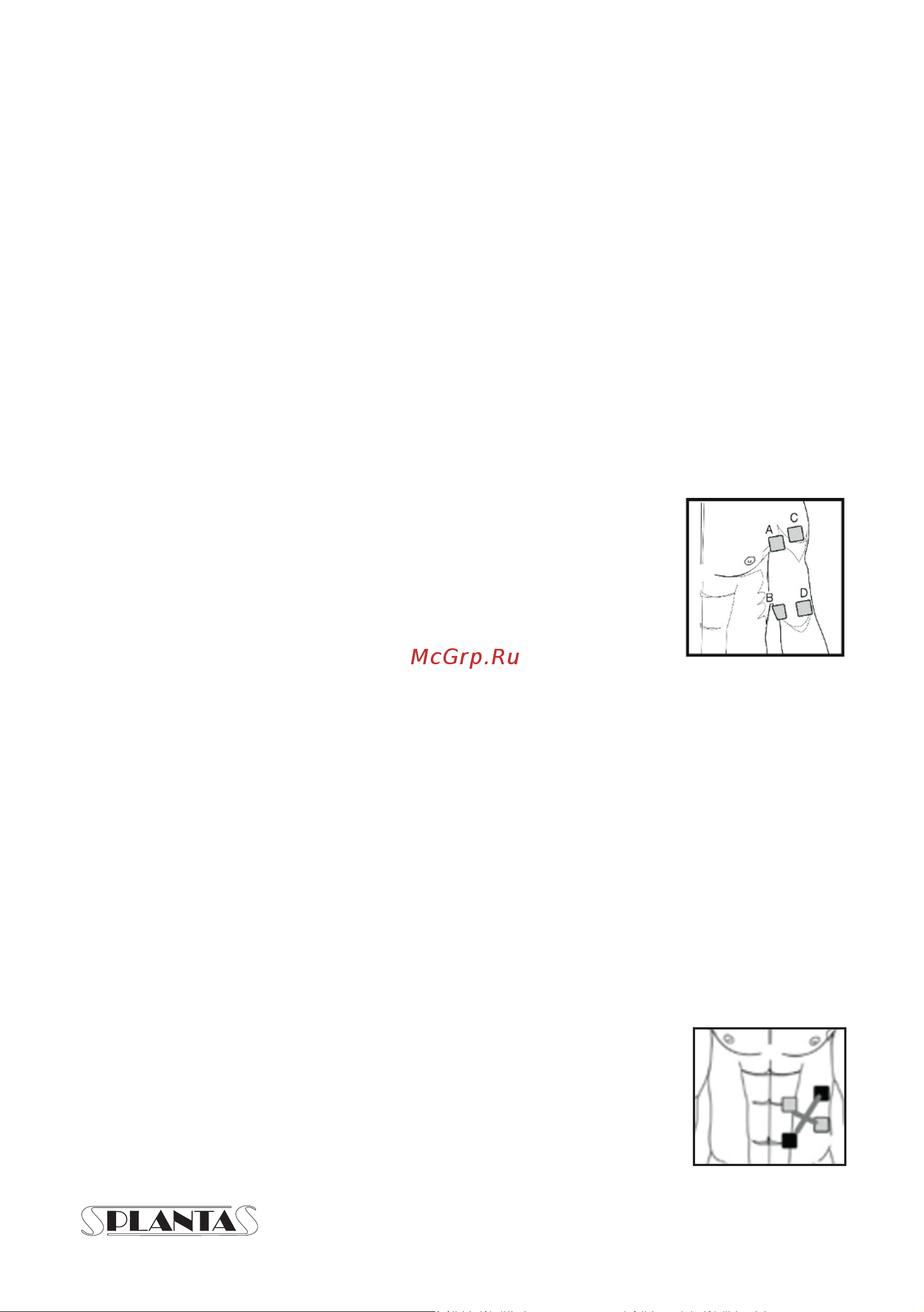 Planta EMS-750 [34/43] Electrode layout ems tens