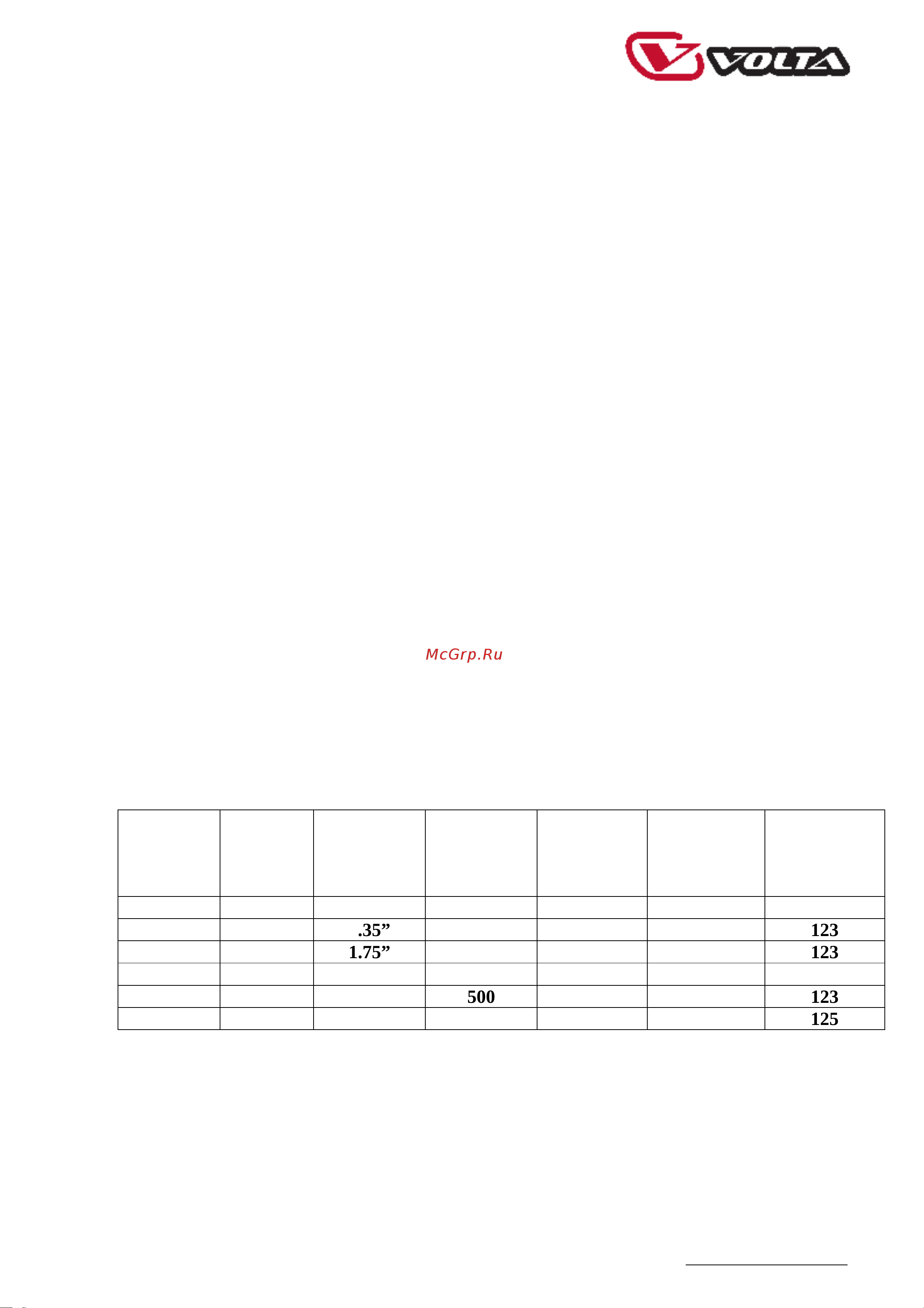 Volta MS-15A [5/9] Основные характеристики
