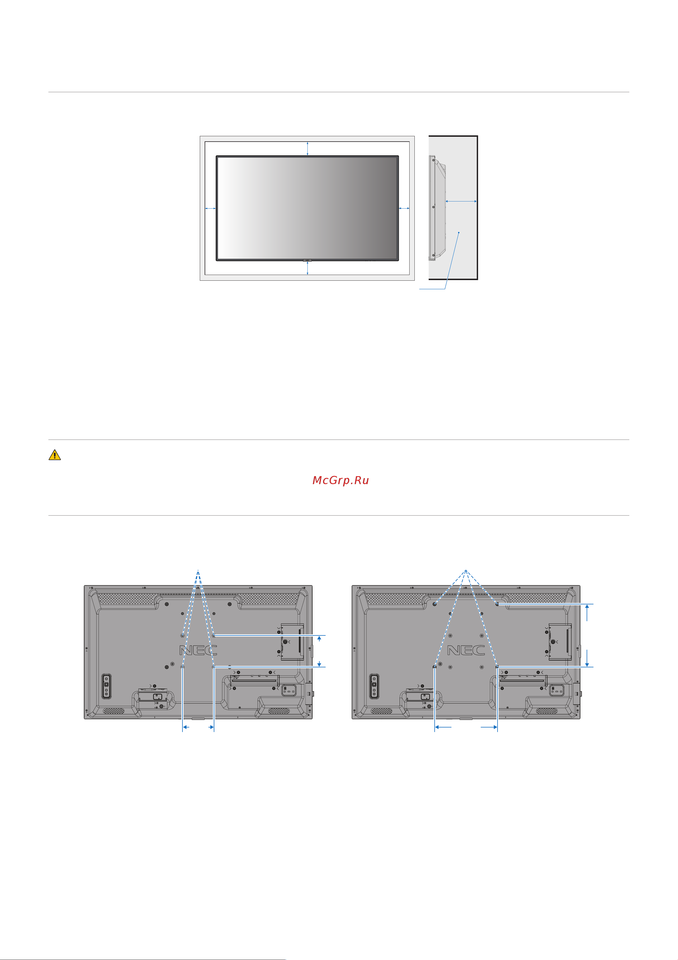 Nec MultiSync M321 [20/91] Требования к вентиляции
