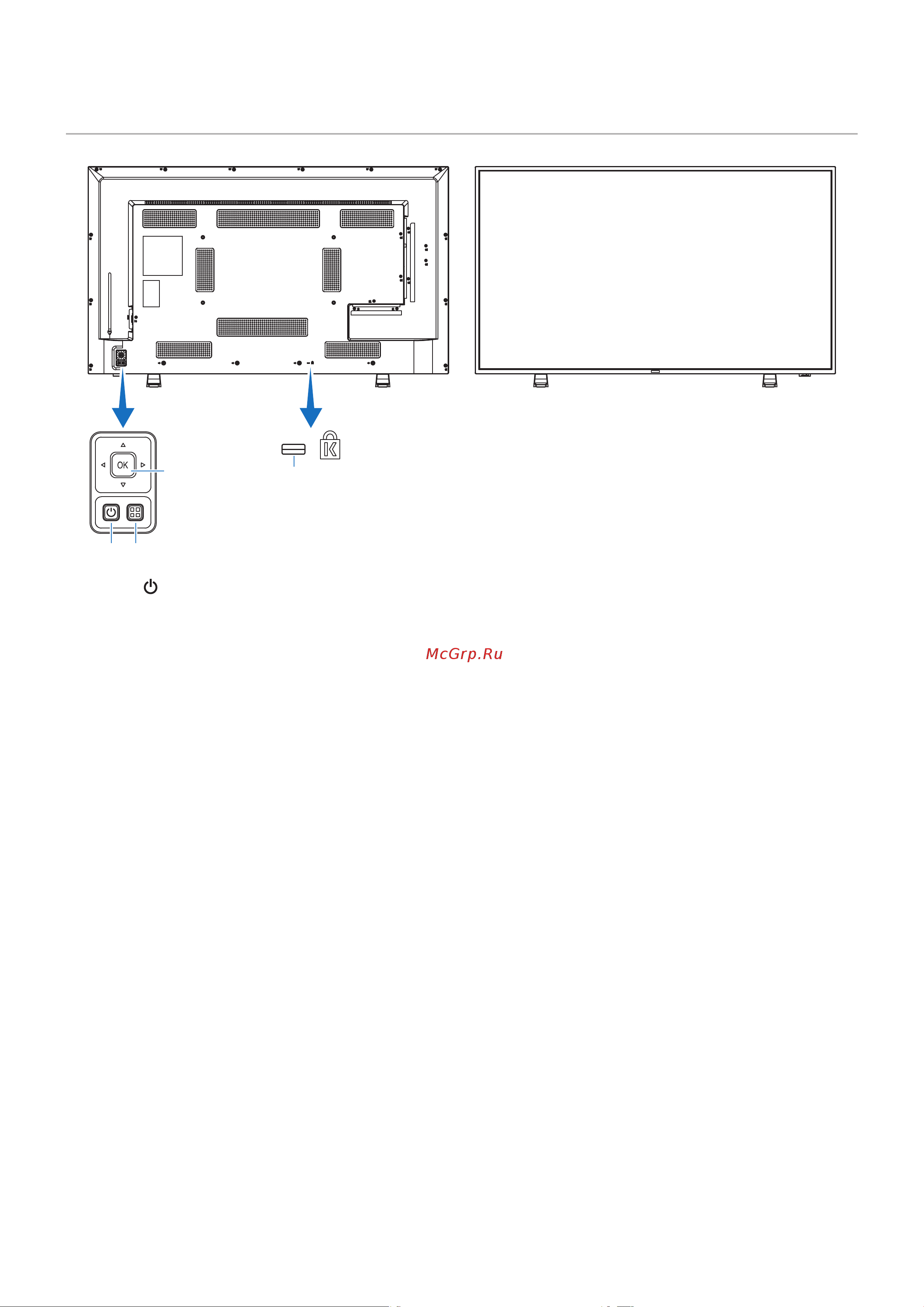 Nec MultiSync E498 [24/90] Панель управления