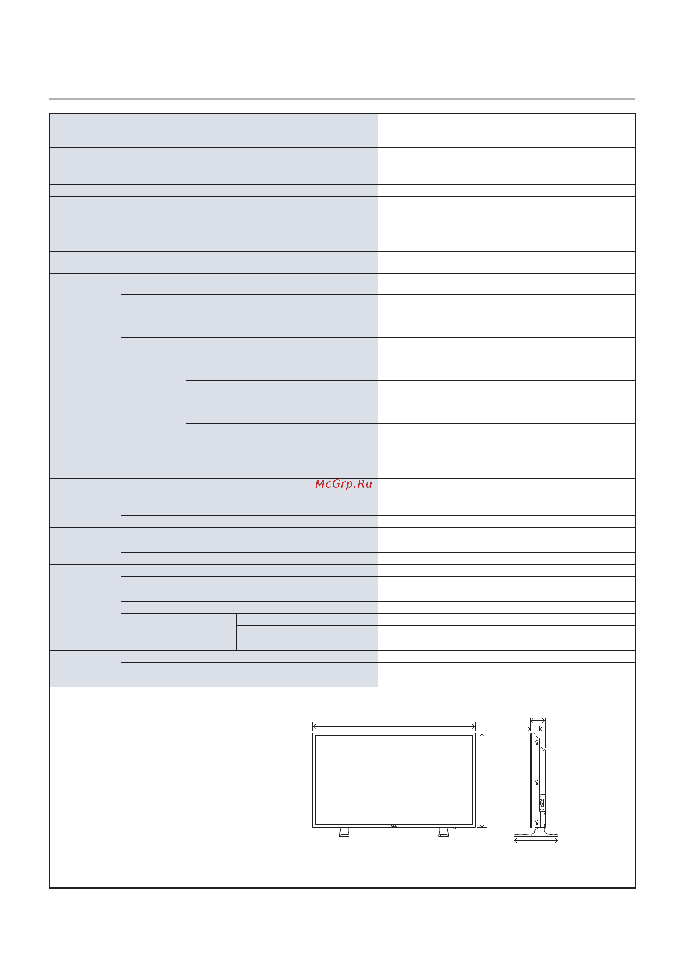 Nec MultiSync E438 [69/90] Русский 66