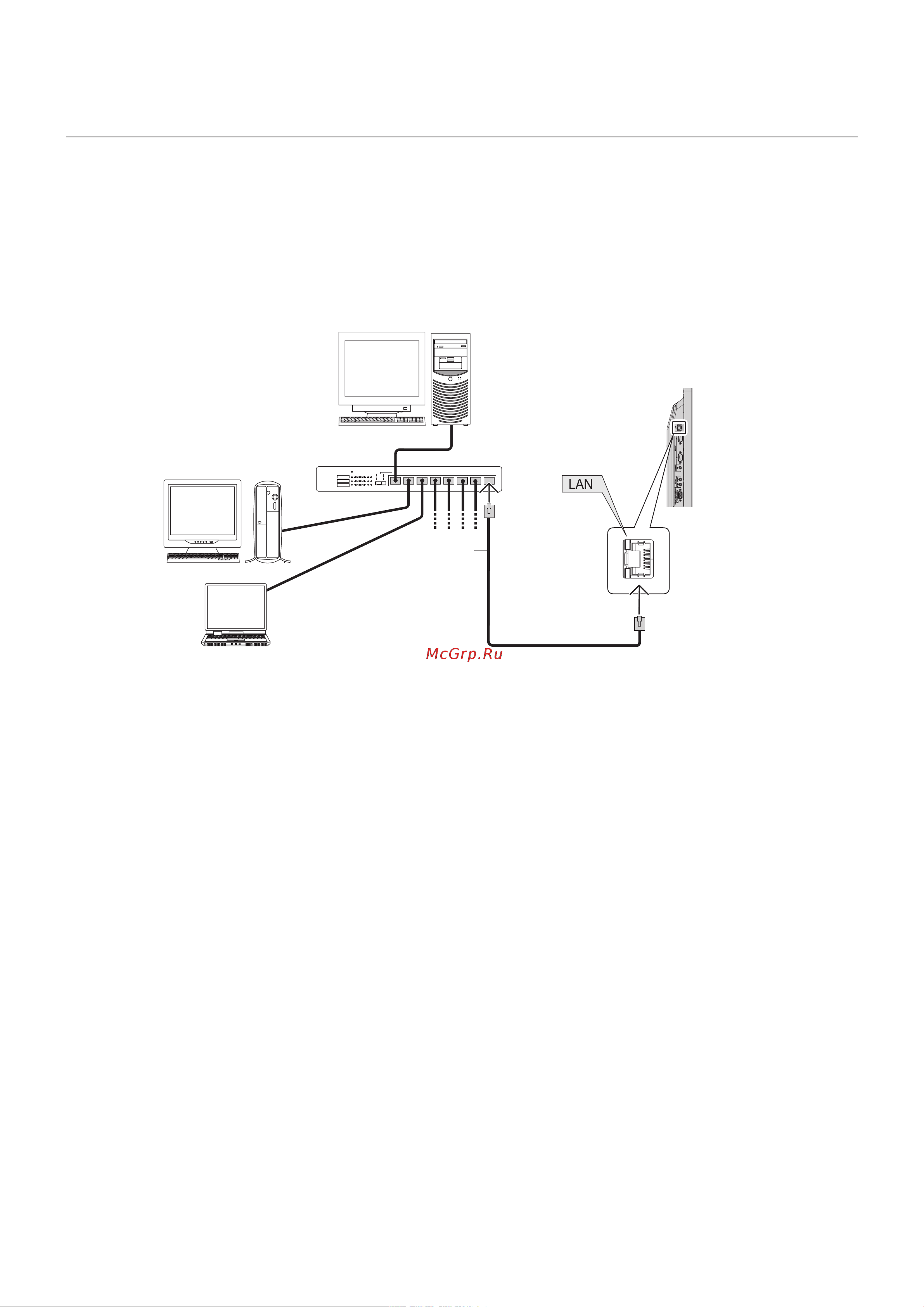 Nec MultiSync V323-3 PG [34/44] Управление жк монитором с помощью устройства управления lan