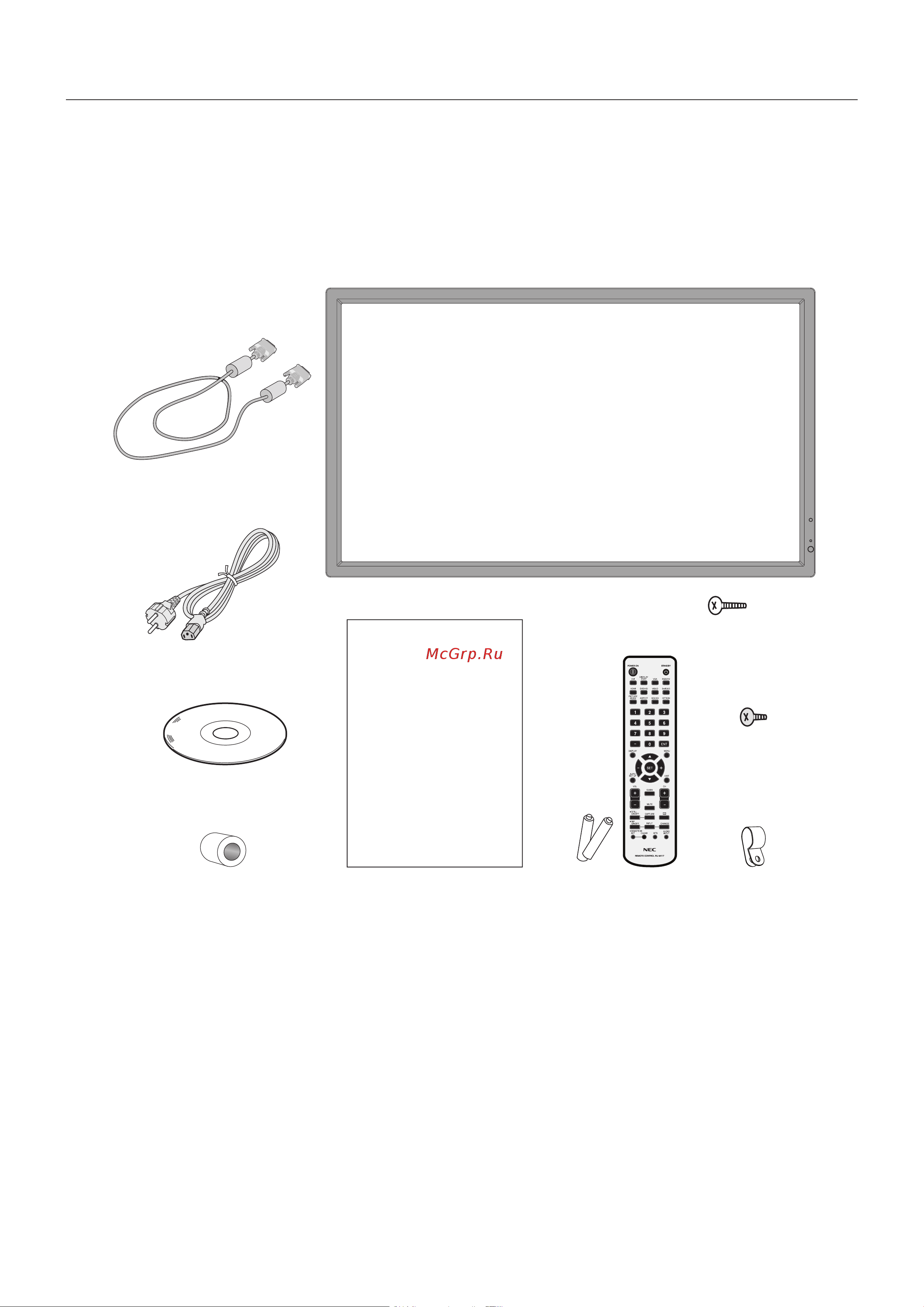 Nec MultiSync V323-3 PG [6/44] Содержимое