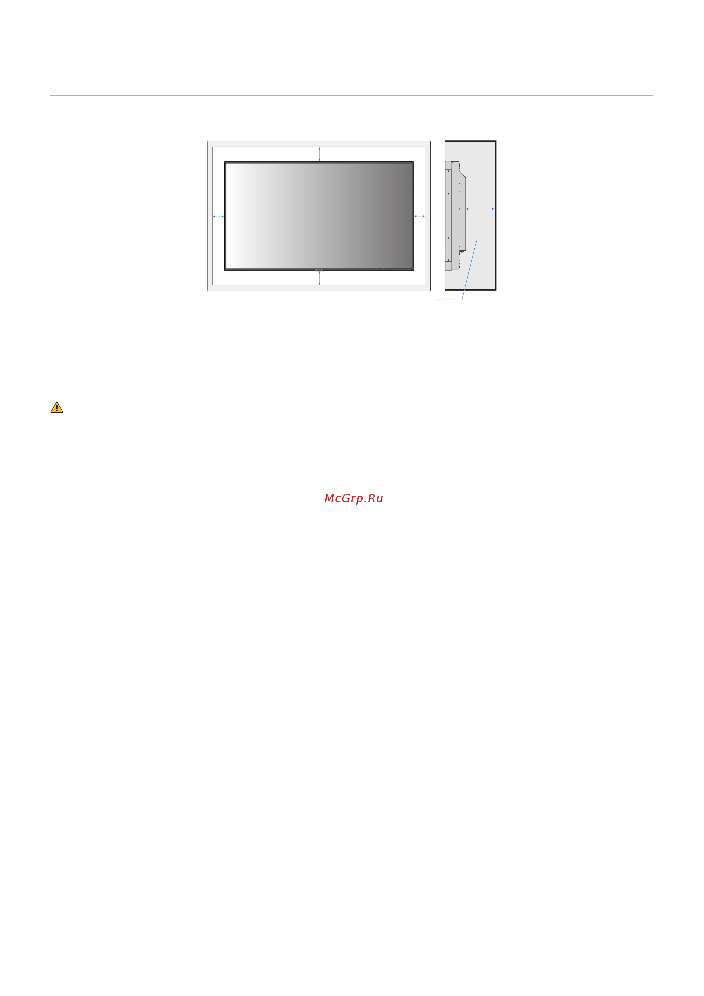 Nec MultiSync UN552V [16/129] Сребования к вентиляции