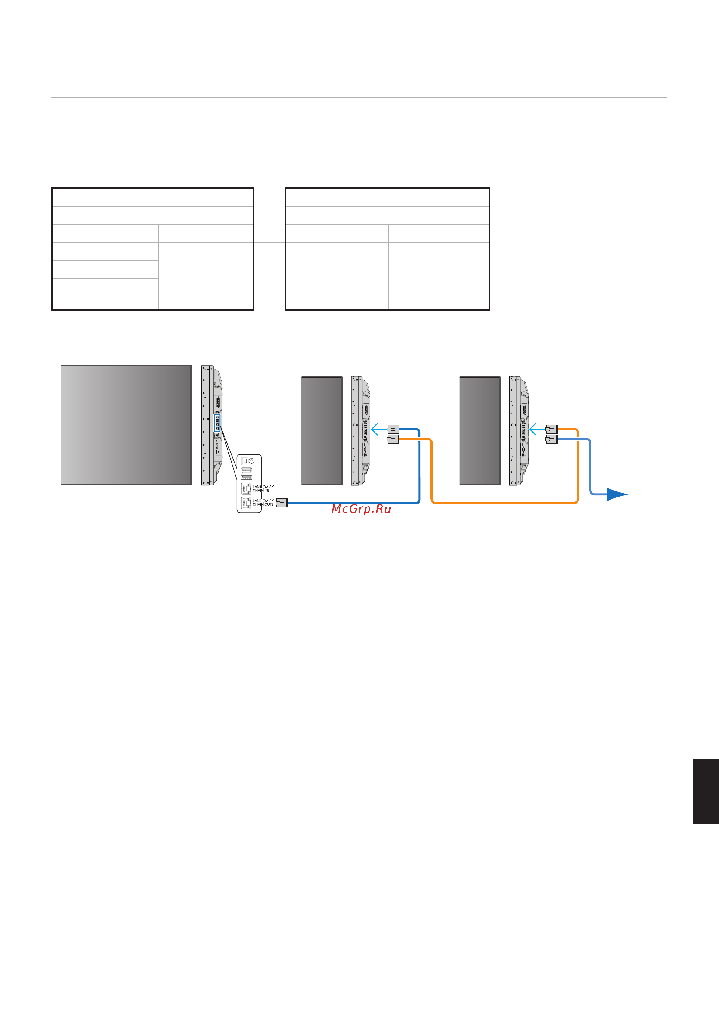 Nec MultiSync UN552 [85/129] Подключение нескольких мониторов