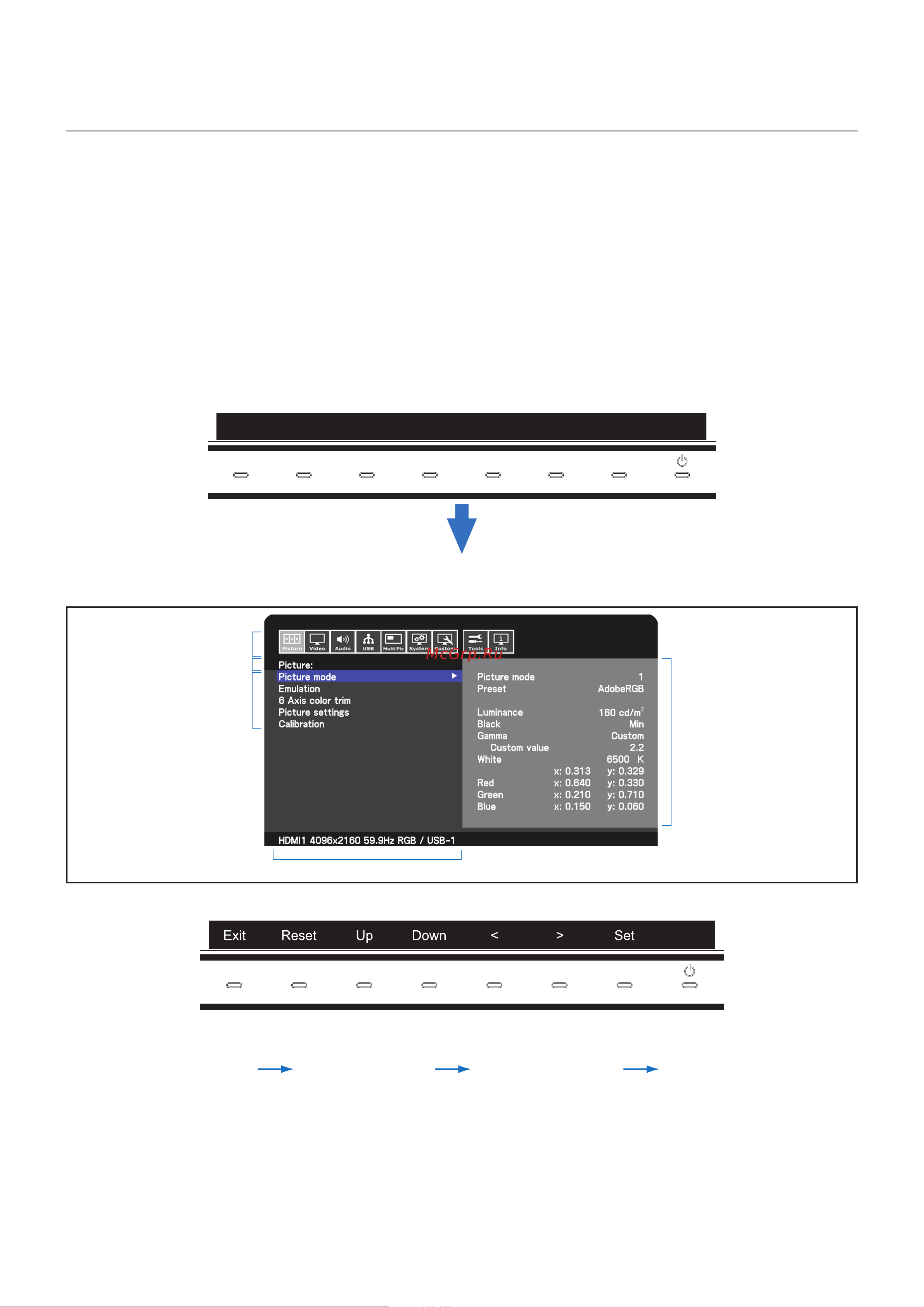 Nec MultiSync PA311D [26/61] Использование элементов экранного меню osd