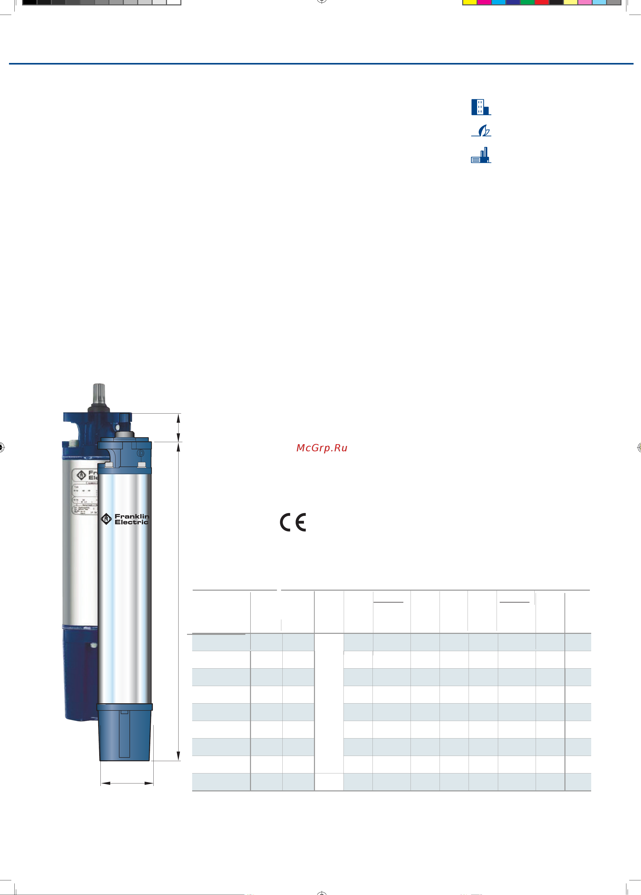 Pedrollo 4FK 1 [6/6] Погружные 6 дюймовые двигатели franklin electric капсулированные