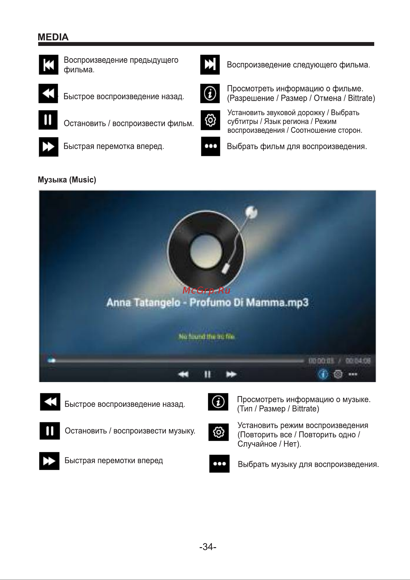 Holleberg HTV-LED32HDS101T2 [34/44] Страница 34