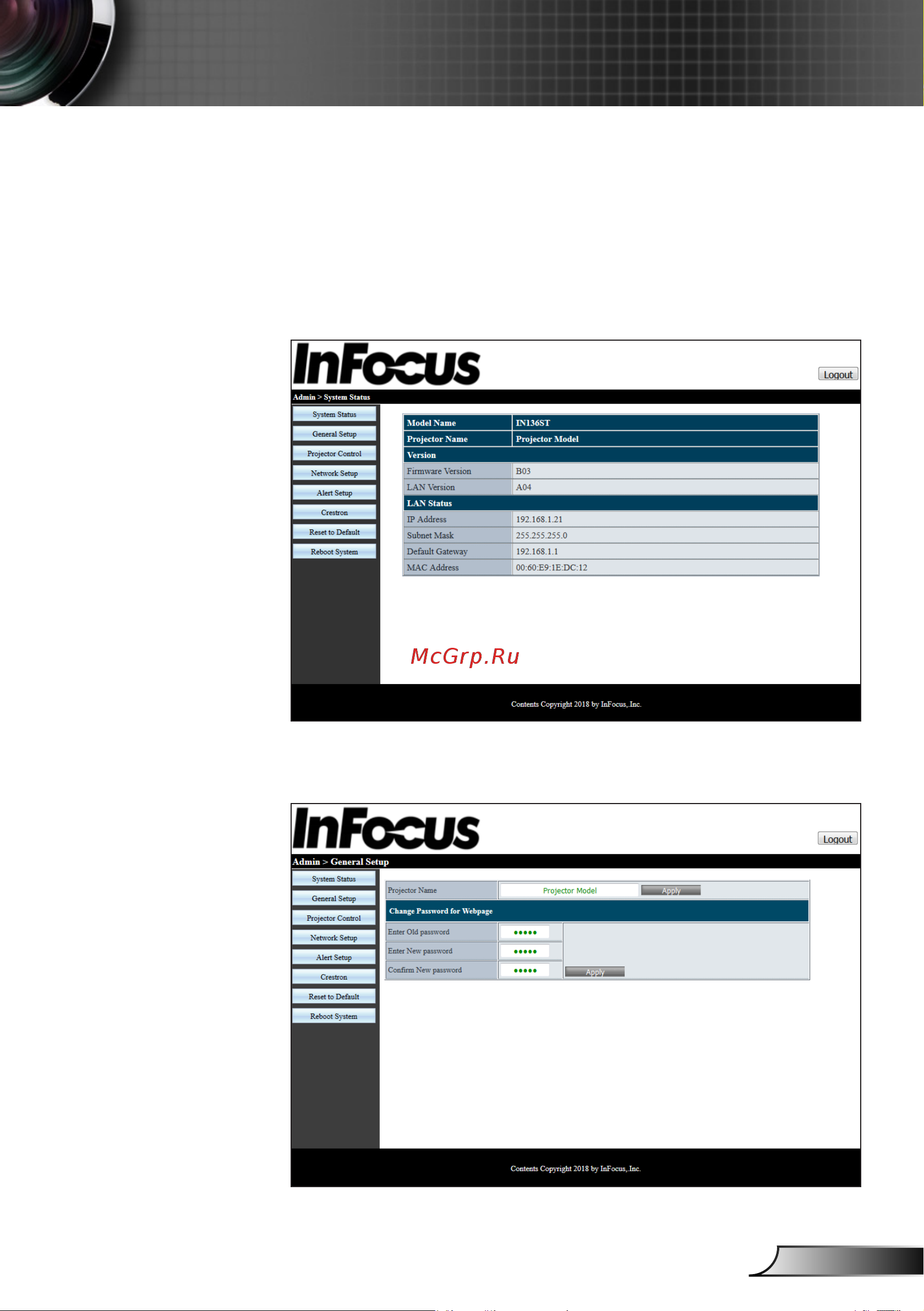 InFocus IN138HD [57/82] Приложения