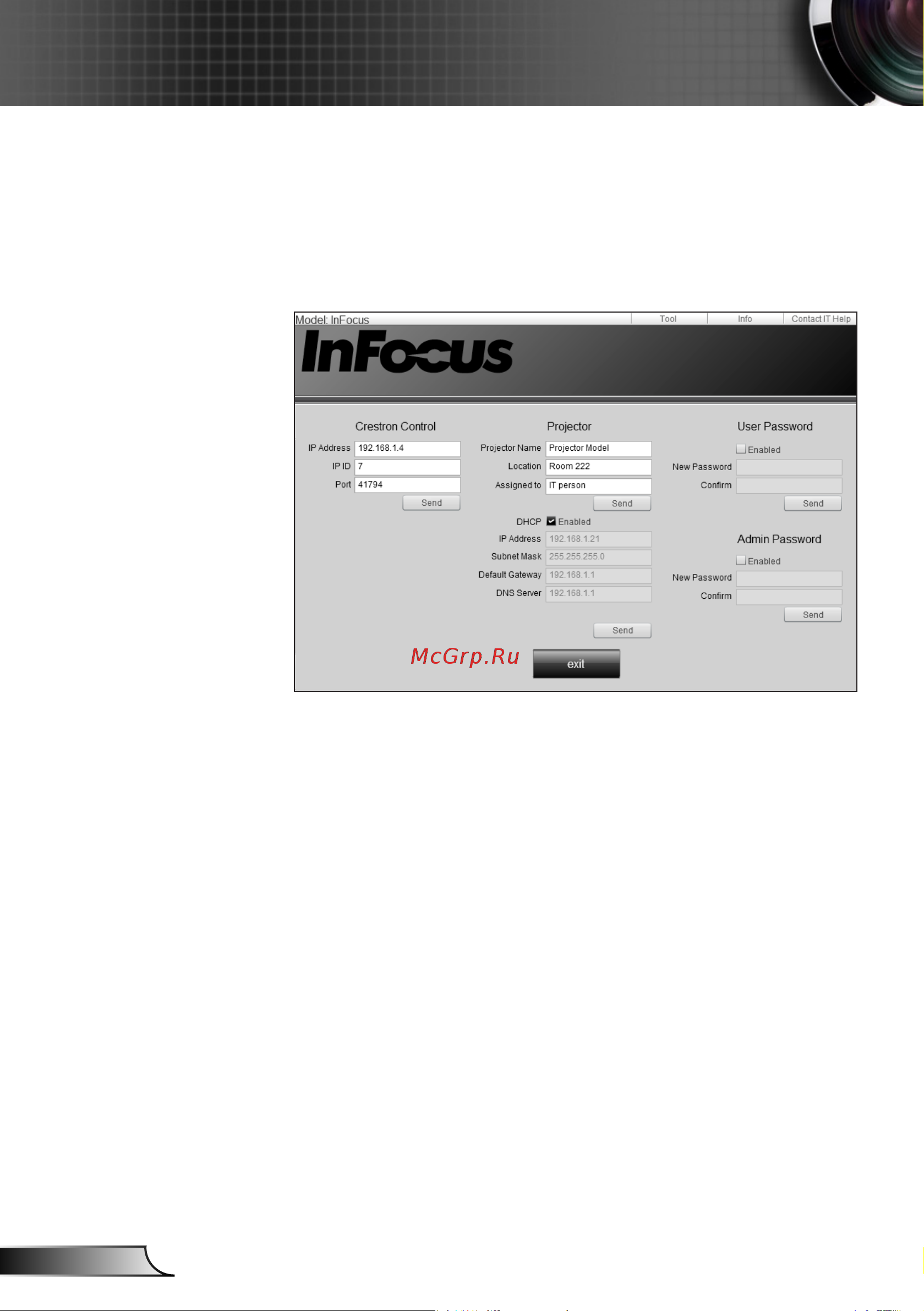 InFocus IN138HD [60/82] Приложения