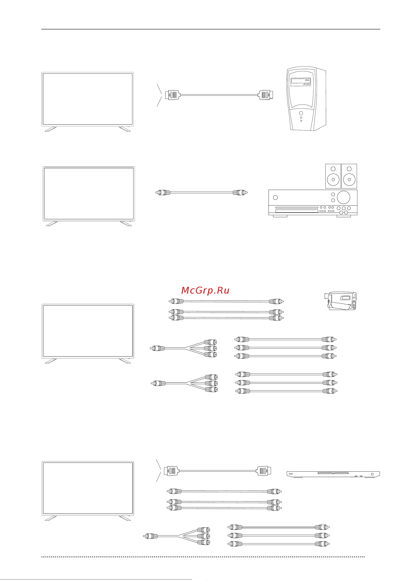 Vekta LD-32SR5215BS [13/36] Внешние подключения
