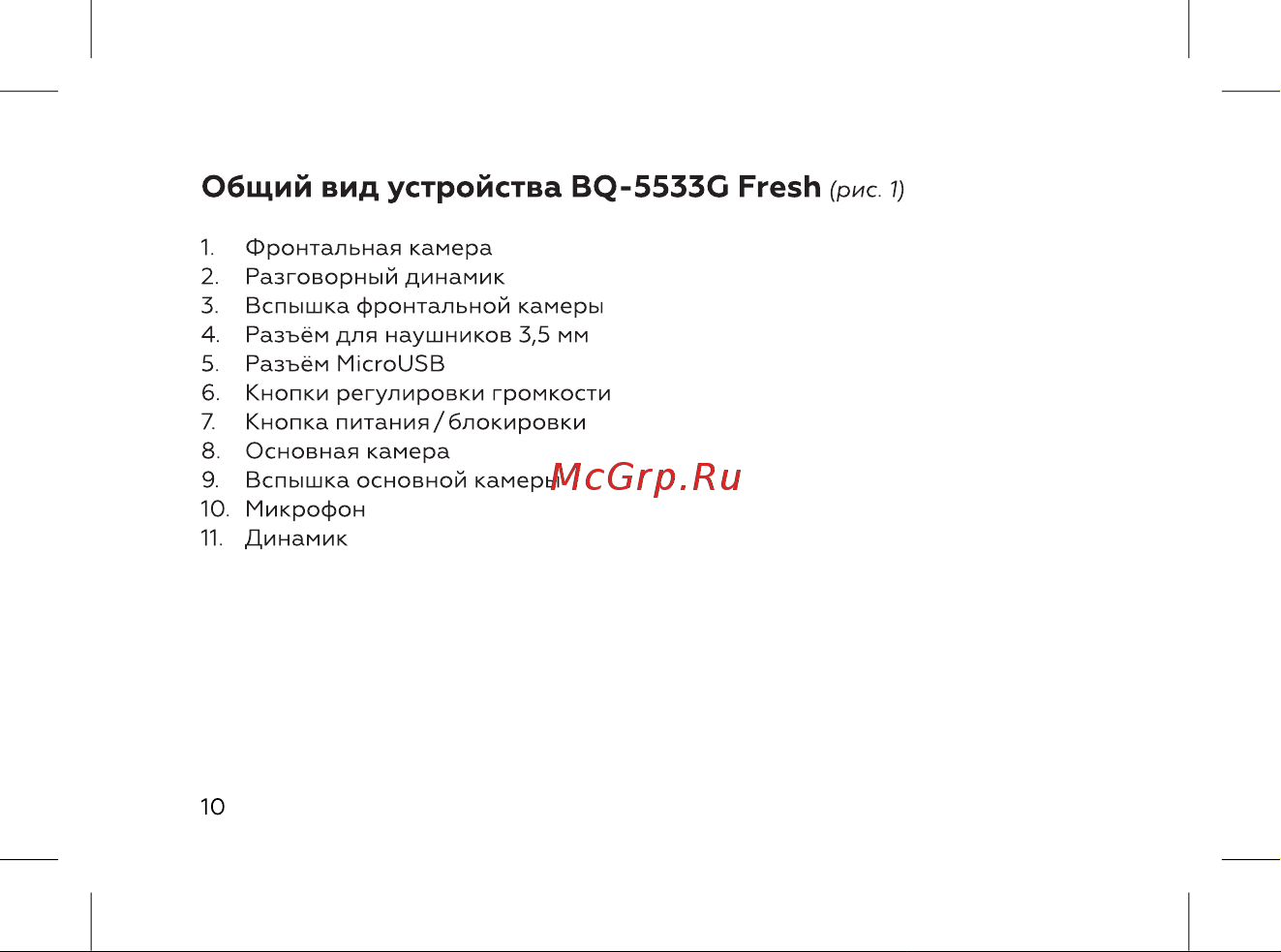 BQ 737518 [12/72] Общий вид устройства bq 5533g fresh