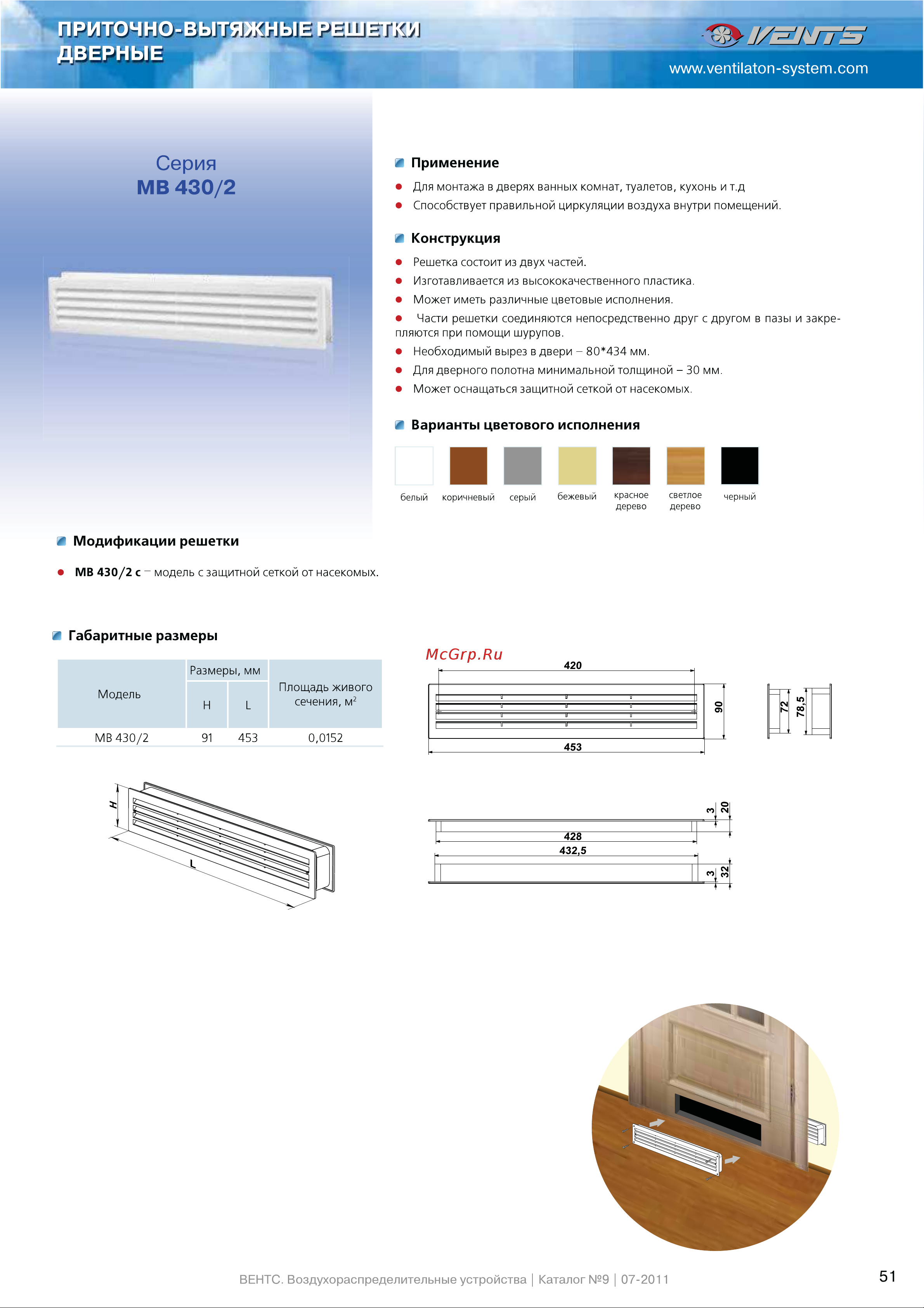 Вентс МВ 430/2 (10045384) Инструкция по эксплуатации онлайн