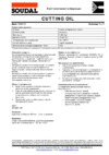 Soudal CUTTING OIL (119717) Инструкция по эксплуатации