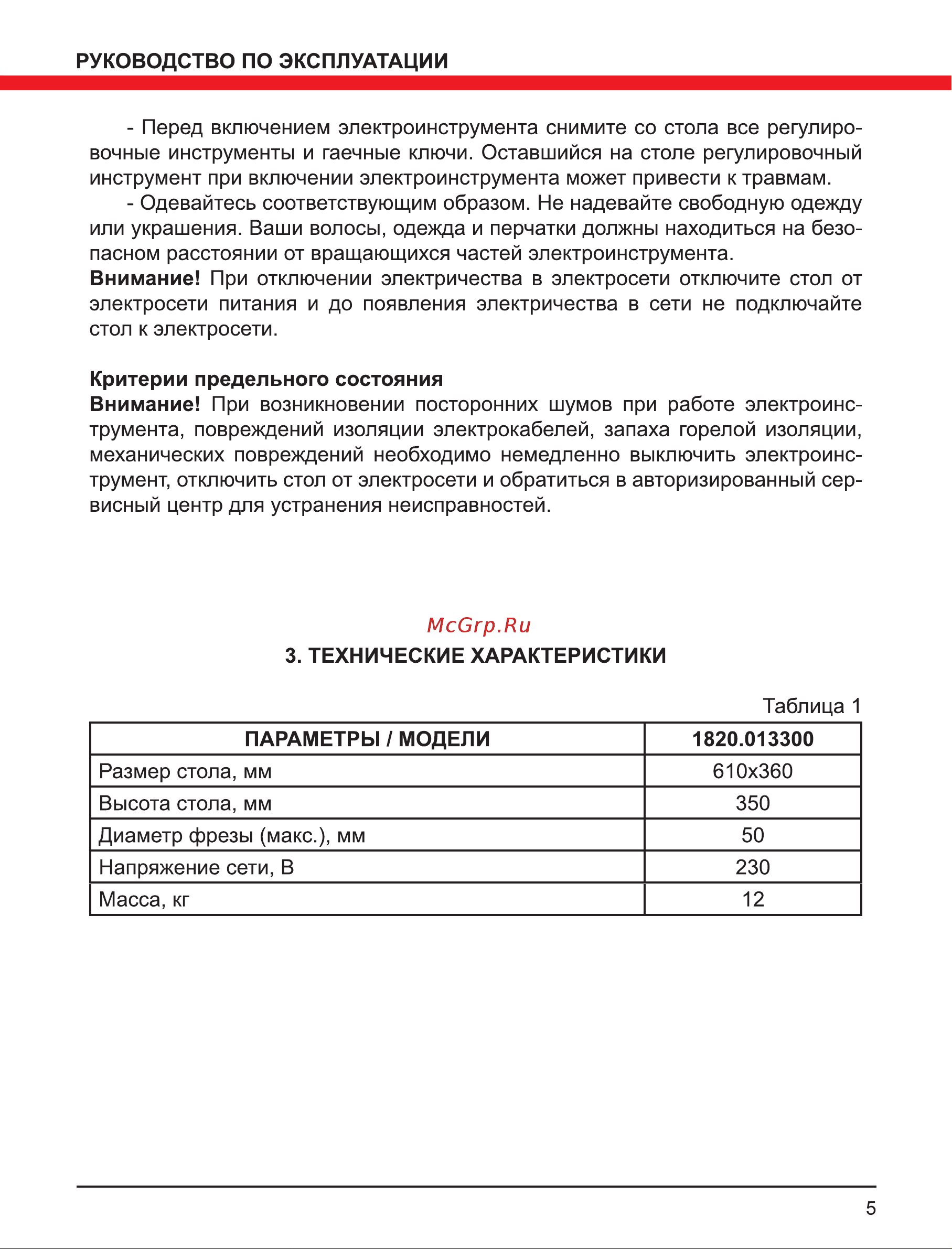 Elitech 182378 Инструкция по эксплуатации онлайн [5/16] 661847