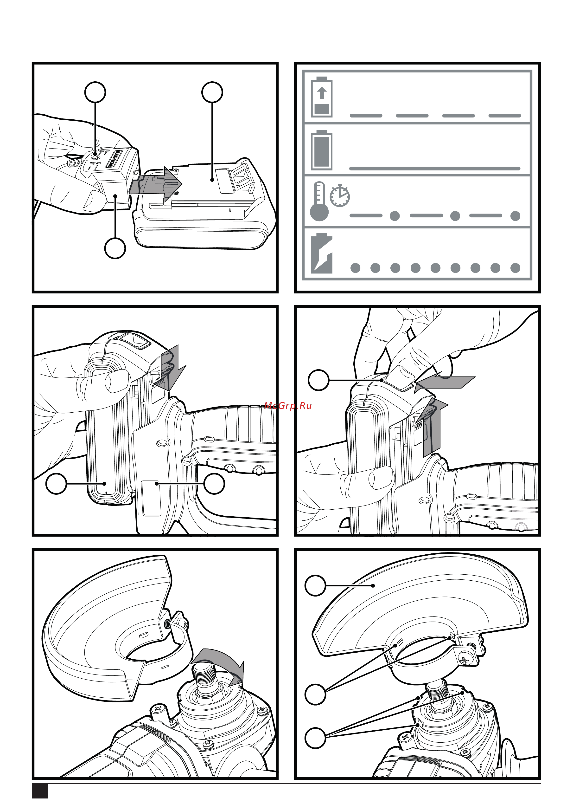 BLACK & DECKER BCG720N-XJ без акк. и з.у Инструкция по эксплуатации онлайн [2/24] 672502