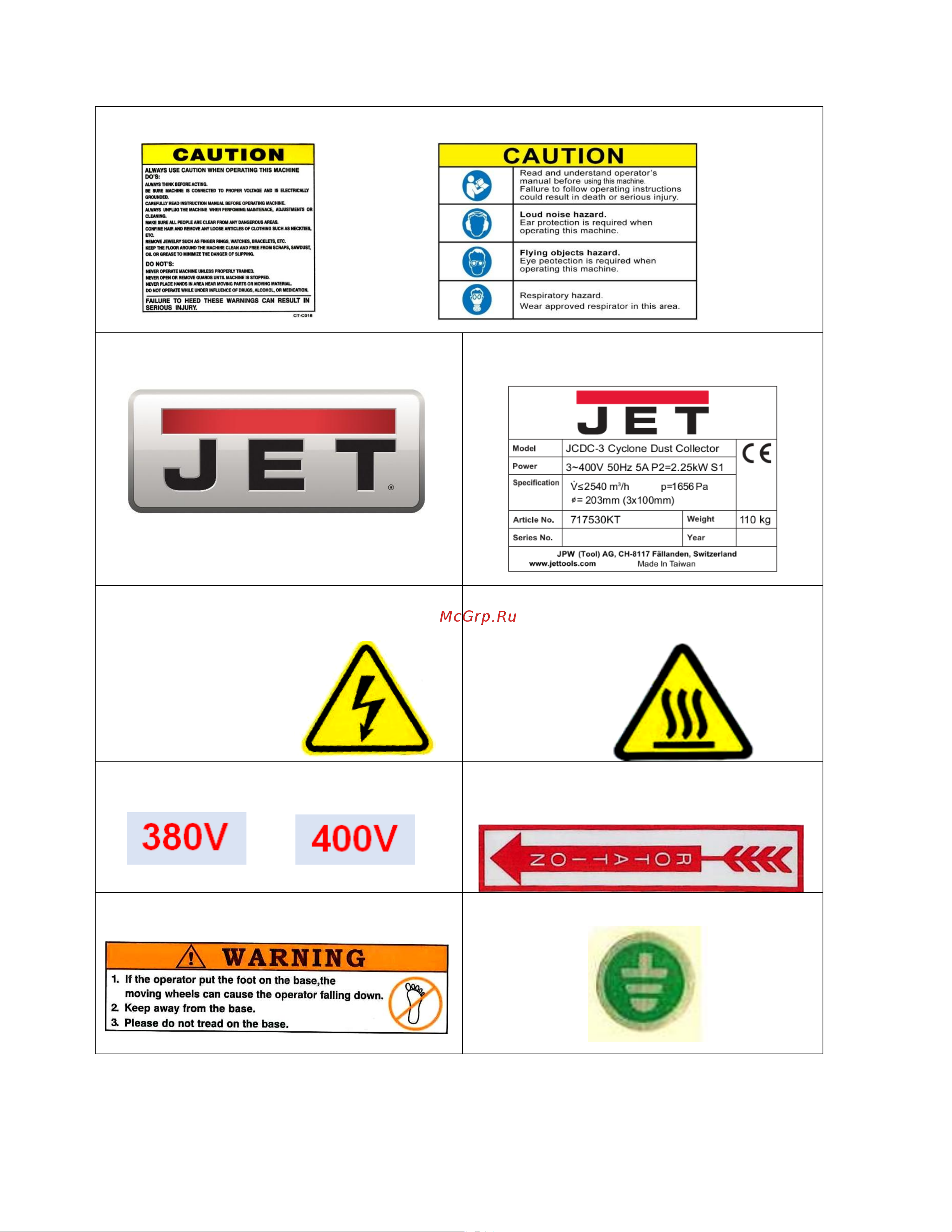Jet JCDC-1.5 Инструкция по эксплуатации онлайн [4/13] 662001