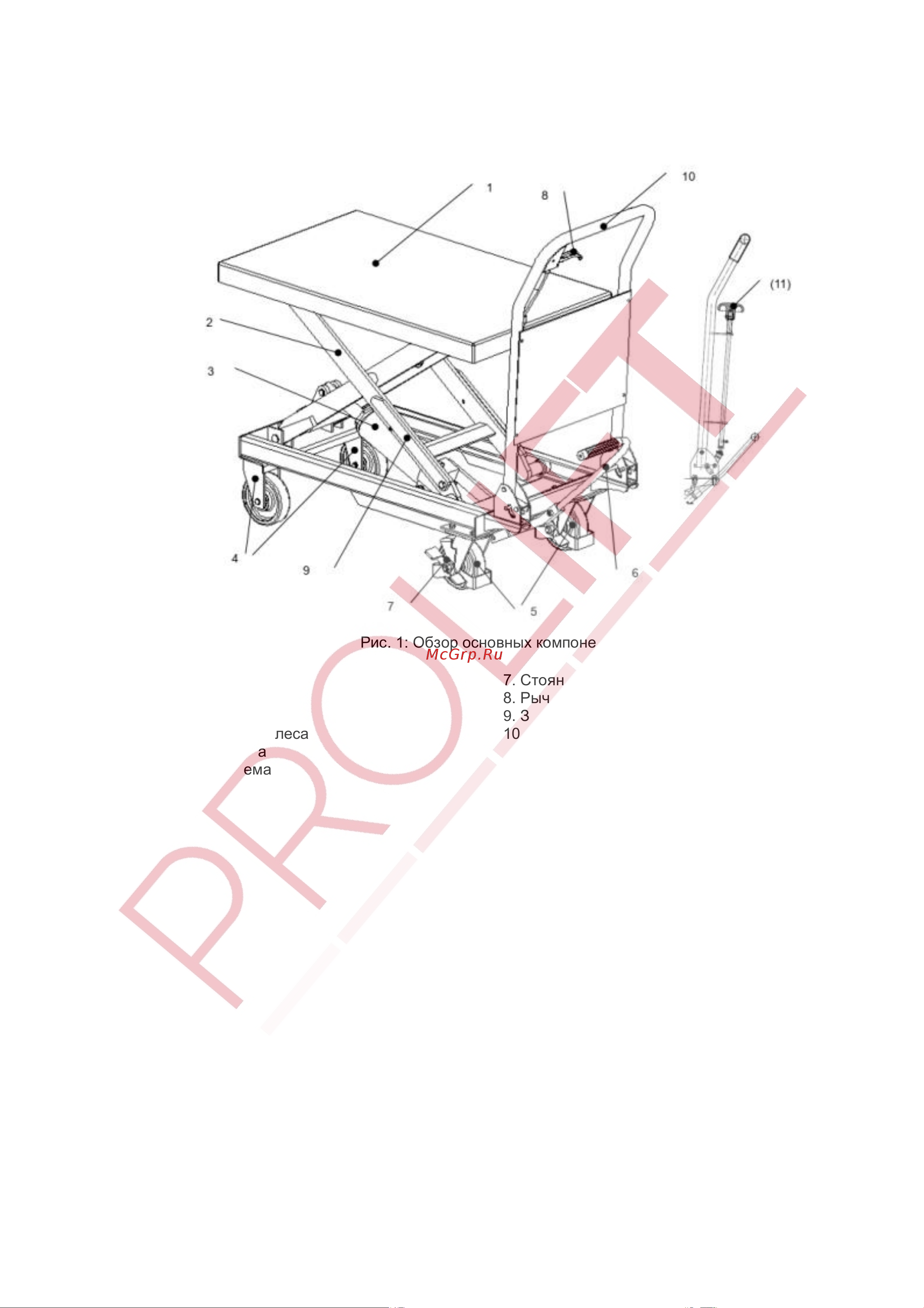 PROLIFT TF 80 [5/17] Основные элементы