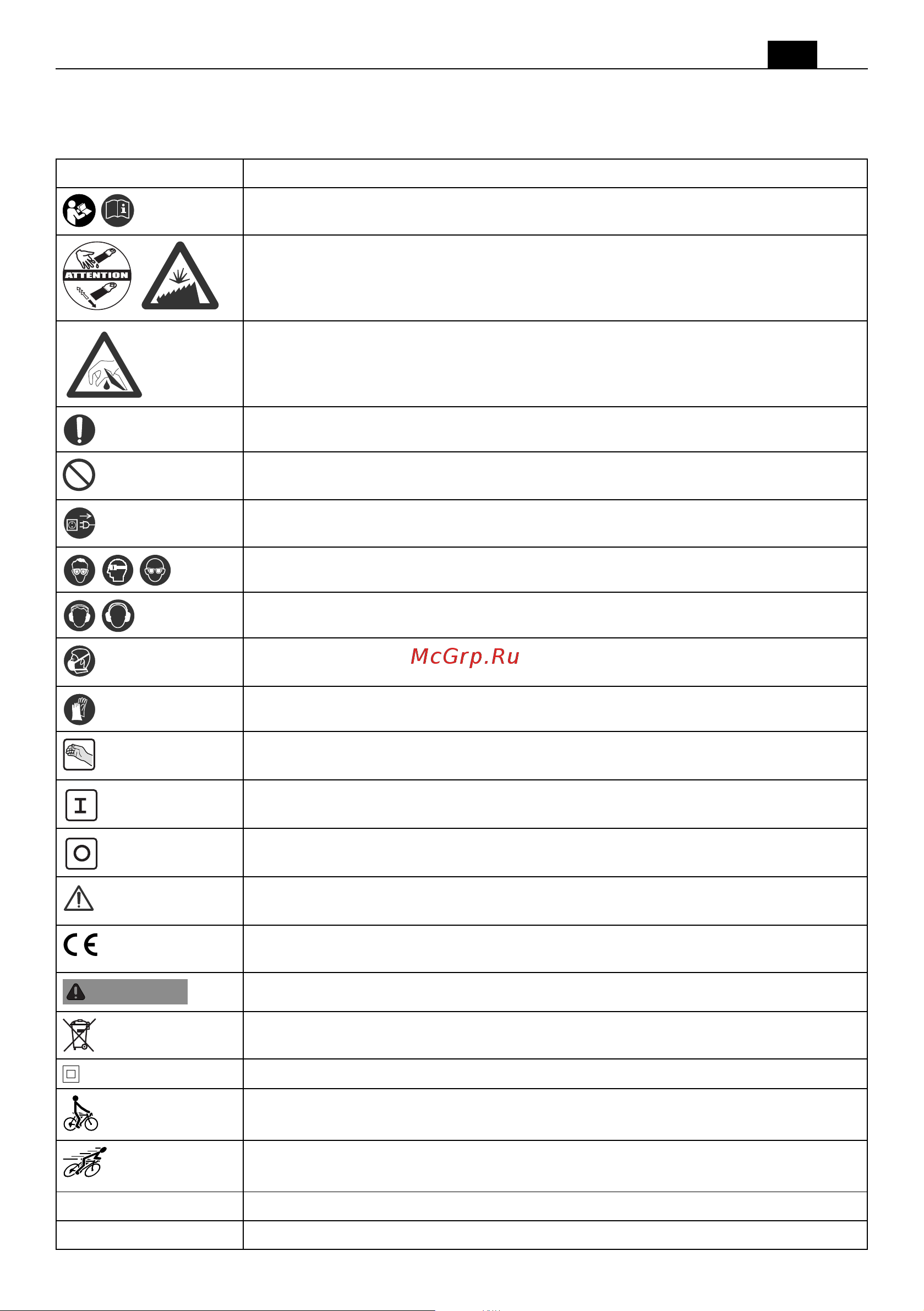 Fein MULTIMASTER MM 700 1.7 Basic (72296961000) [21/160] Symbols abbreviations and terms used