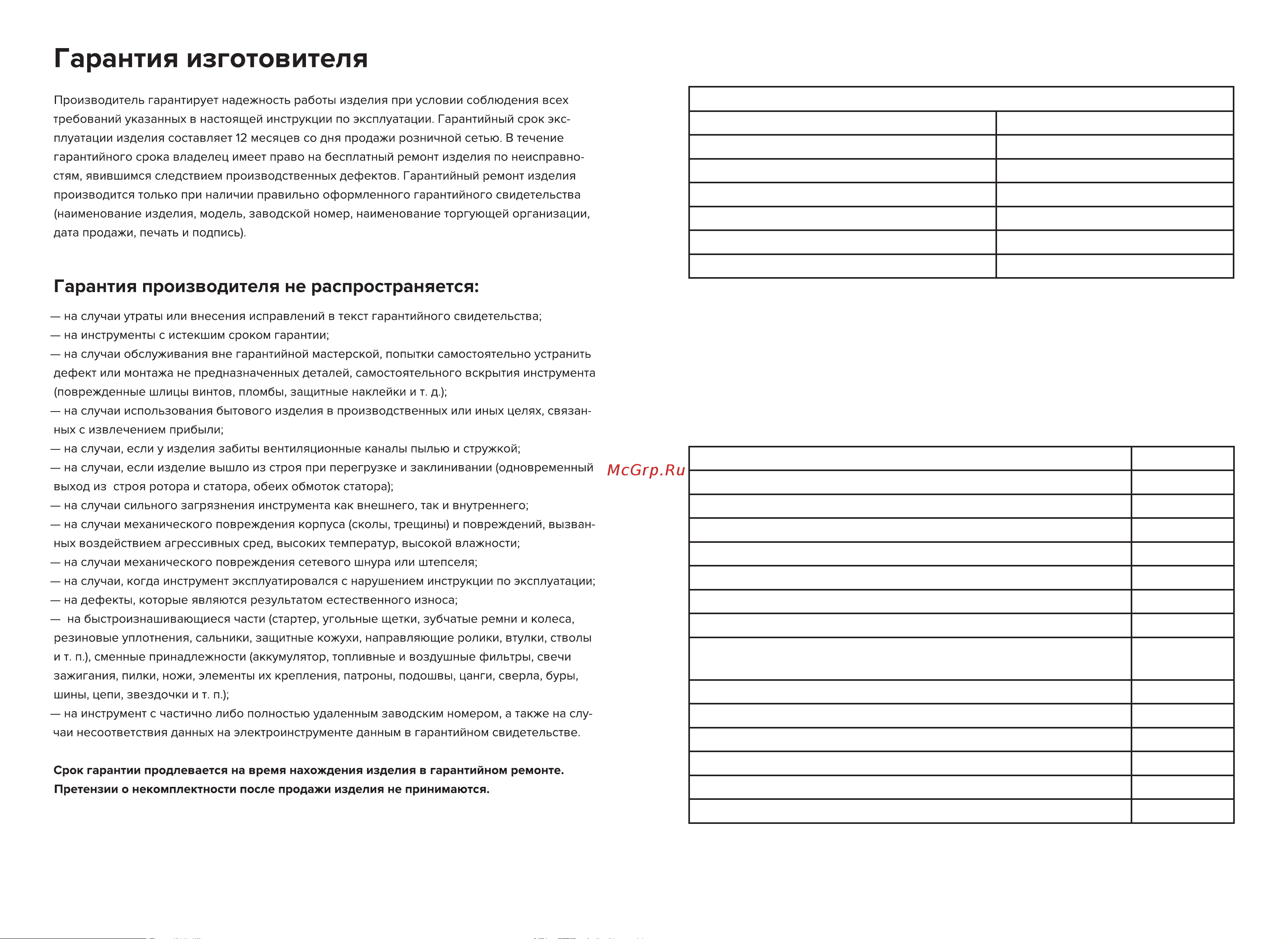 Кратон HPW-1600 3 20 01 005 [5/20] Комплектность