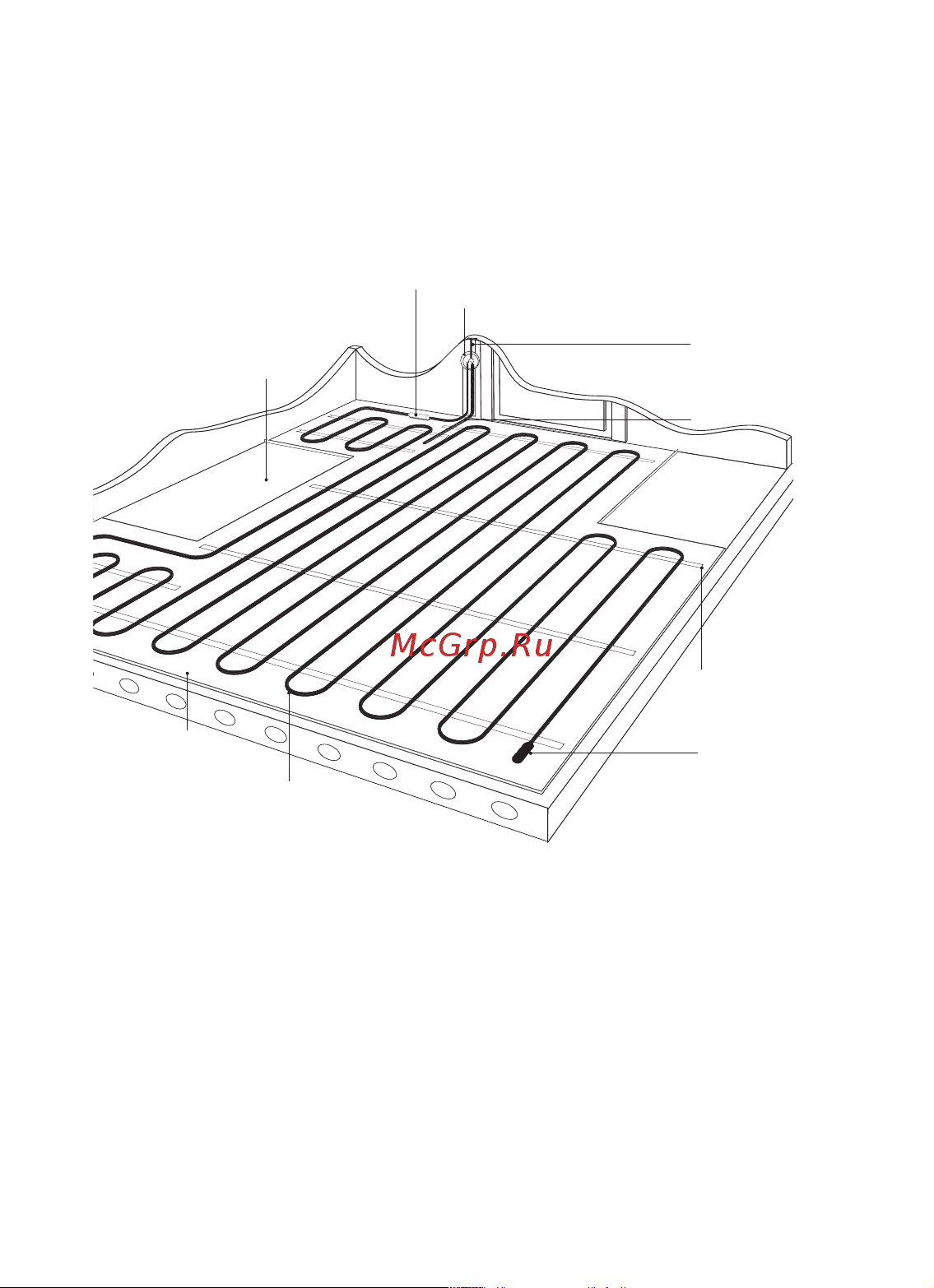 Warmstad WSS 213 м/3300 Вт UT-00004473 [9/24] D начертите схему раскладки нагревательного кабеля п 12 отметьте место установки терморегулятора датчика температуры пола соеди нительной и концевой муфт установочный провод кабеля нагрева тельного должен быть подведен к терморегулятору соединительная и концевая муфты кабеля нагревательного должны находиться в полу кабель нагревательный должен располагаться на расстоянии не ме нее 10 см от других нагревательных приборов