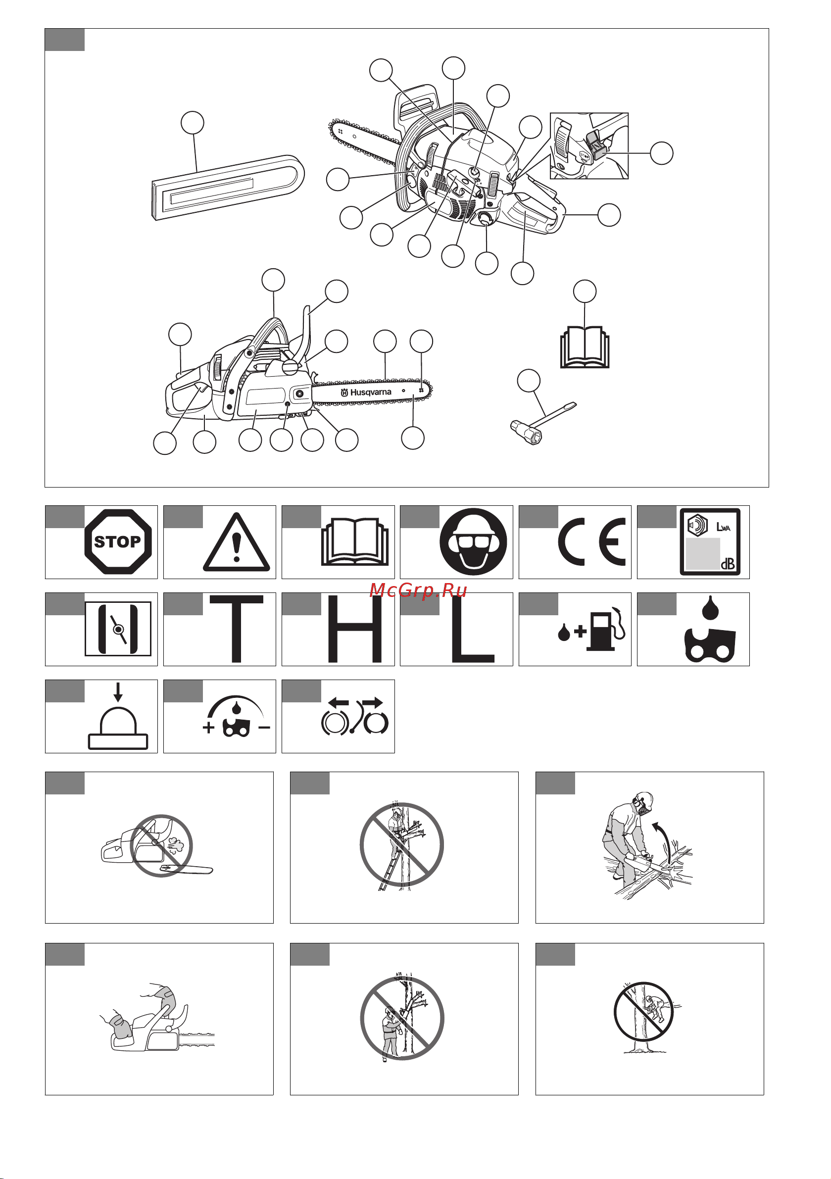 Husqvarna 450II (9671878-35) [2/40] 3 4 5 6 7
