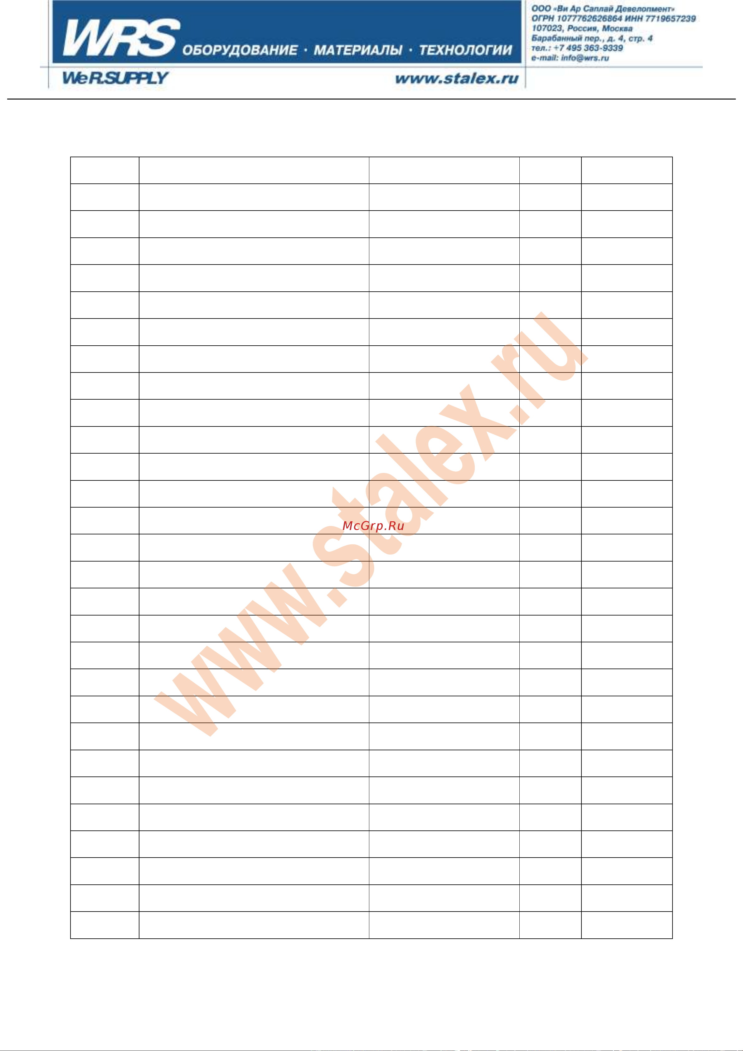 Stalex Q11-3x1250 [11/24] Список деталей