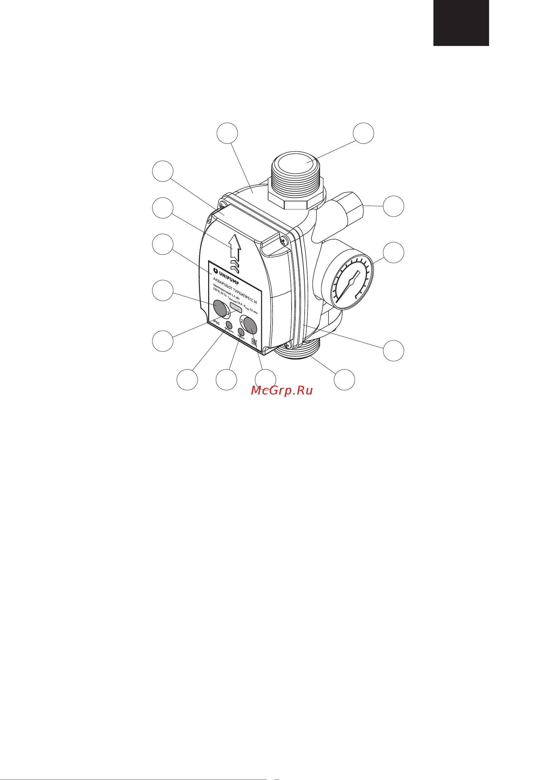 Unipump ТУРБИПРЕСС М (14652) [5/14] Меры безопасности