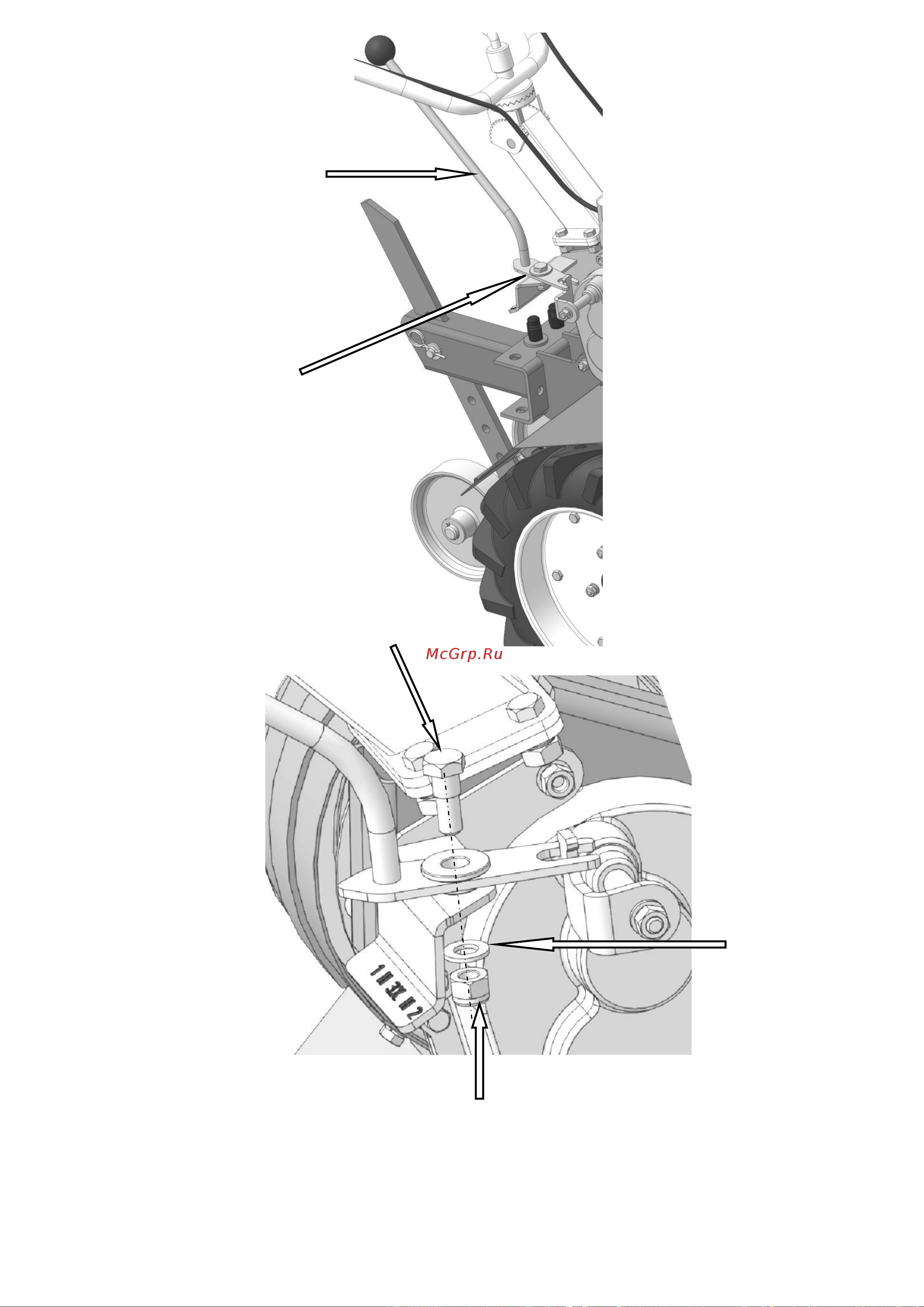 Мобил К МКМ-3 ПРО (MBK0018444) [17/32] Рис схема сборки мотоблока с ручкой включения скоростей