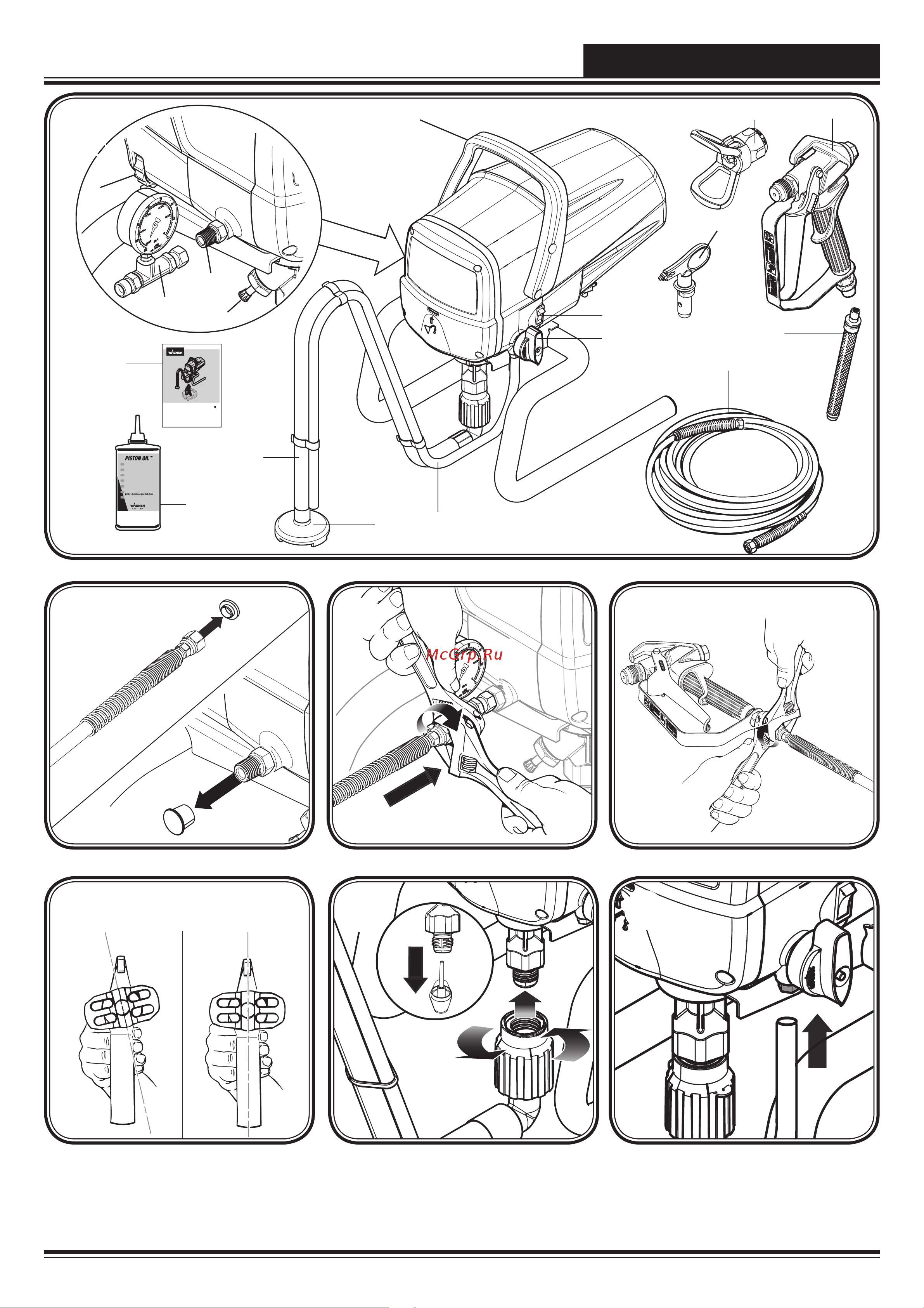 Wagner PowerPainter 90 Extra HEA (2414079) Инструкция по эксплуатации онлайн [2/160] 664265