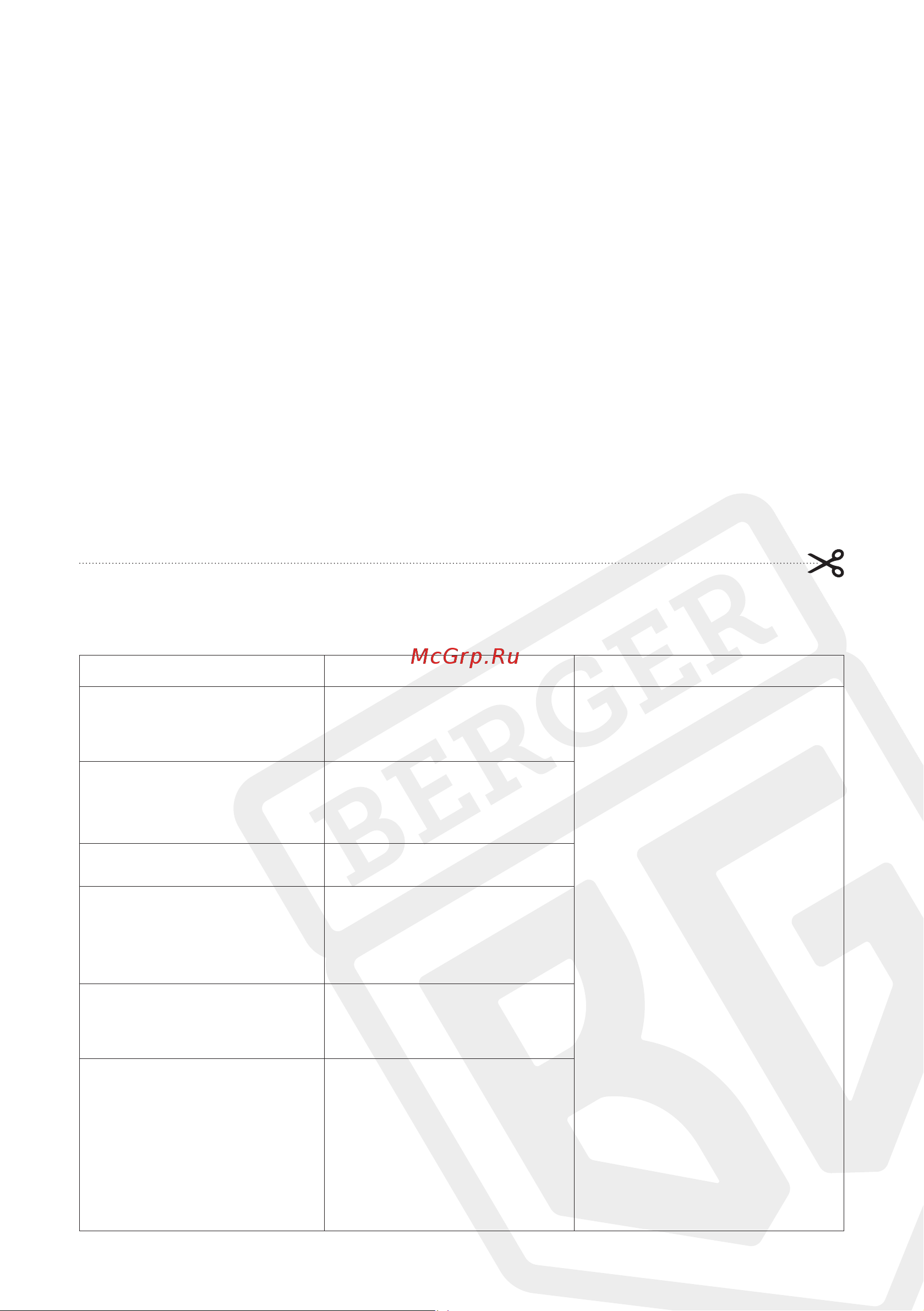 Berger BG с быстрозажимными тисками BG1298 [8/8] Гарантийные обязательства