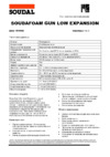 Soudal 106132 Soudafoam Low Expansion Gun Инструкция по эксплуатации