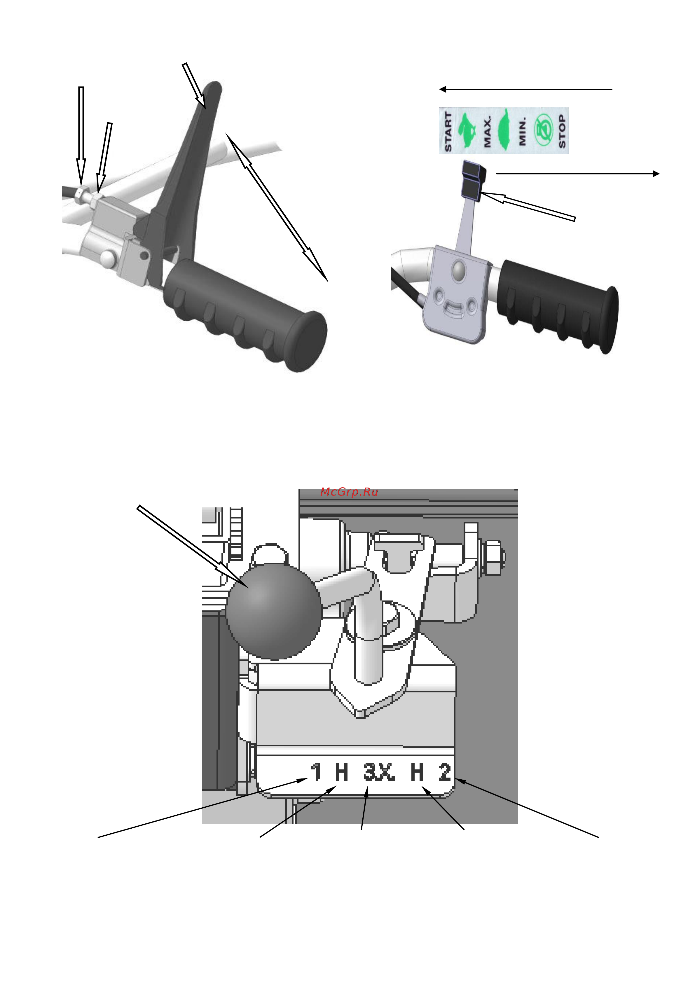 Мобил К МКМ-4 ПРО (MBK0018474) [23/32] Рис 3 схема работы ручки сцепления