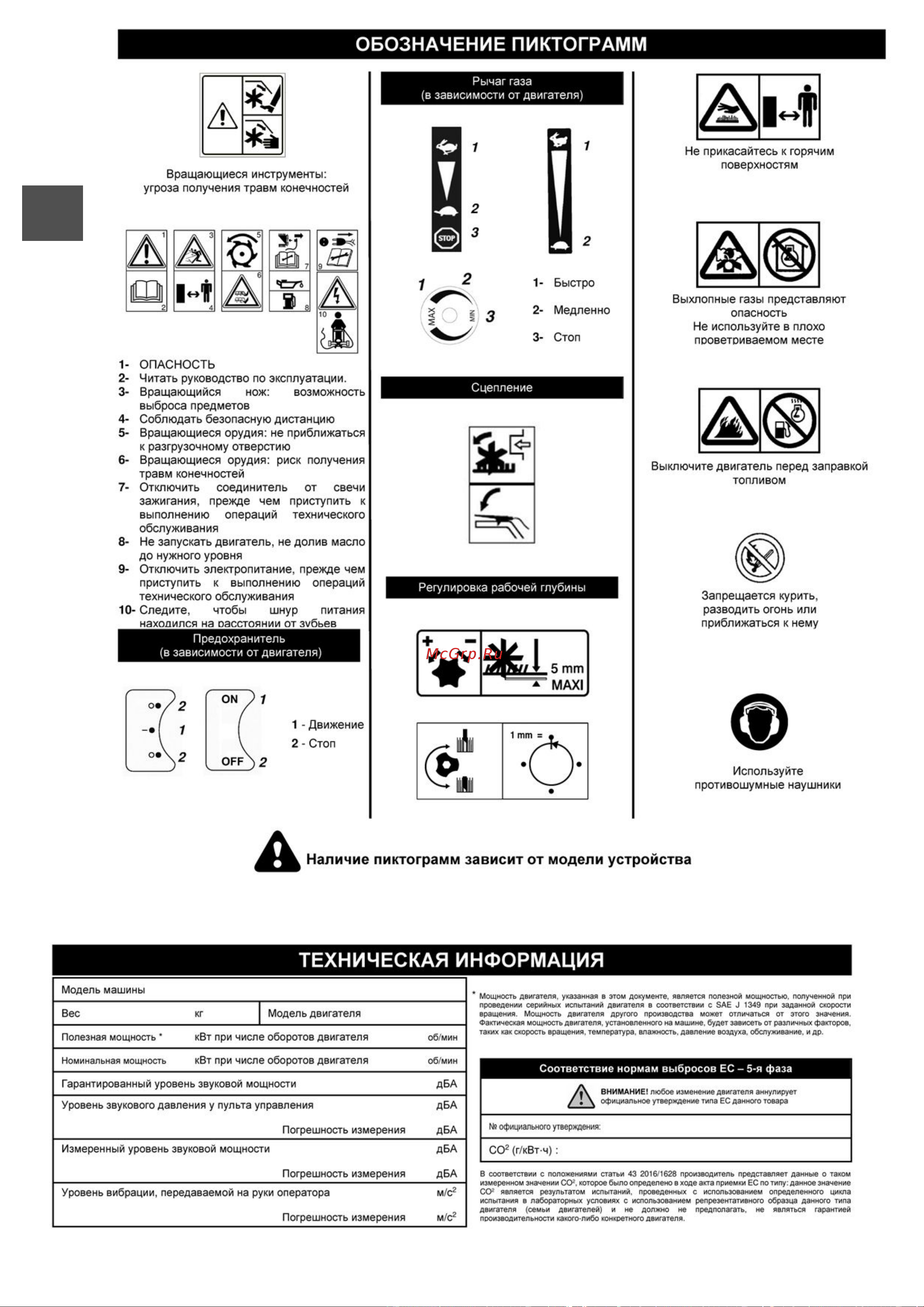 Efco SCA 38 R с травосборником 1800792 + 68212000 Инструкция по эксплуатации онлайн [26/32] 832262